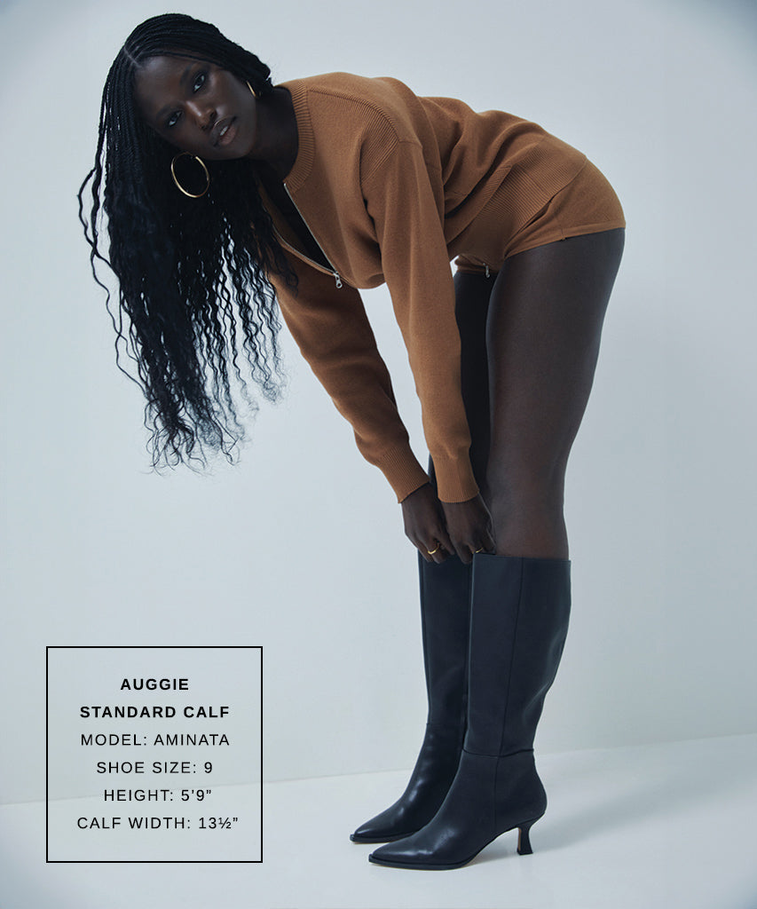 AUGGIE BOOTS BLACK LEATHER - Image 3