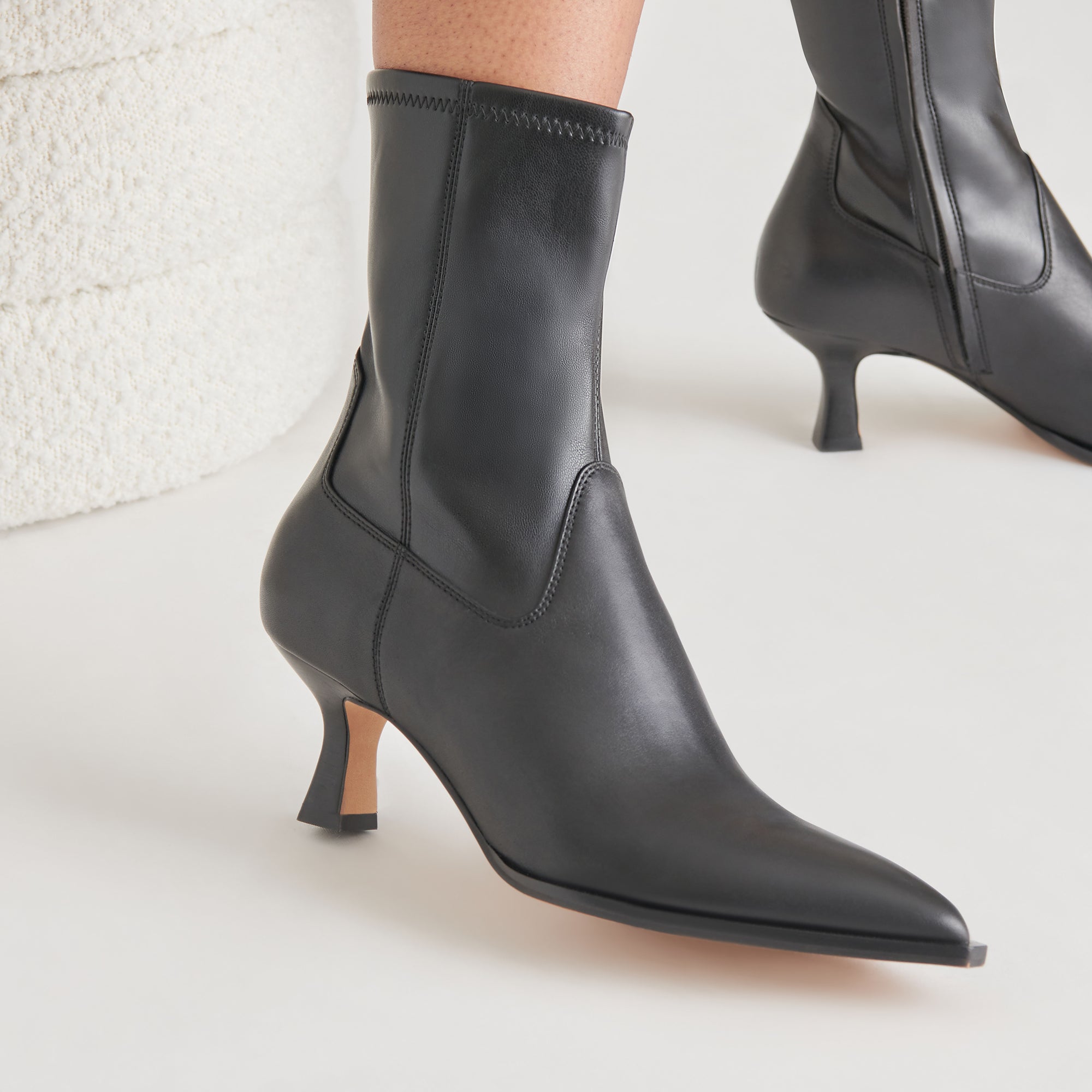 ARYA WIDE CALF BOOTS BLACK LEATHER - Image 9
