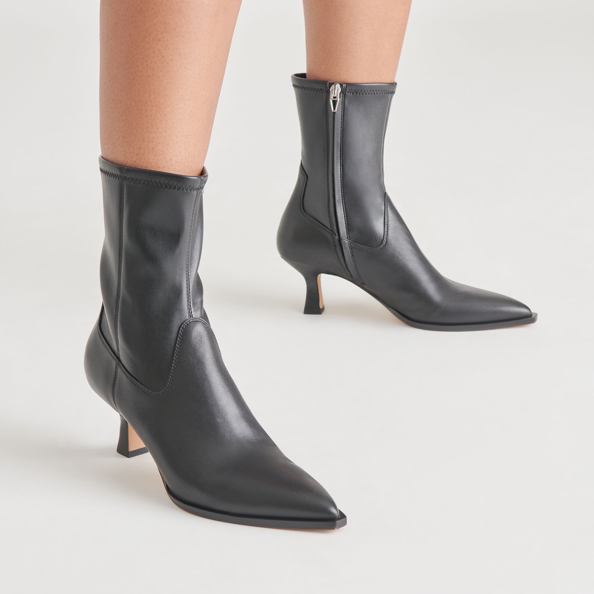 ARYA WIDE CALF BOOTS BLACK LEATHER - Image 4