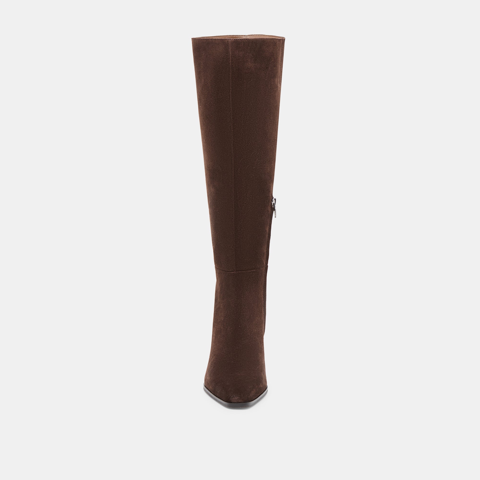 EMMI NARROW CALF BOOTS DK BROWN SUEDE - Image 6