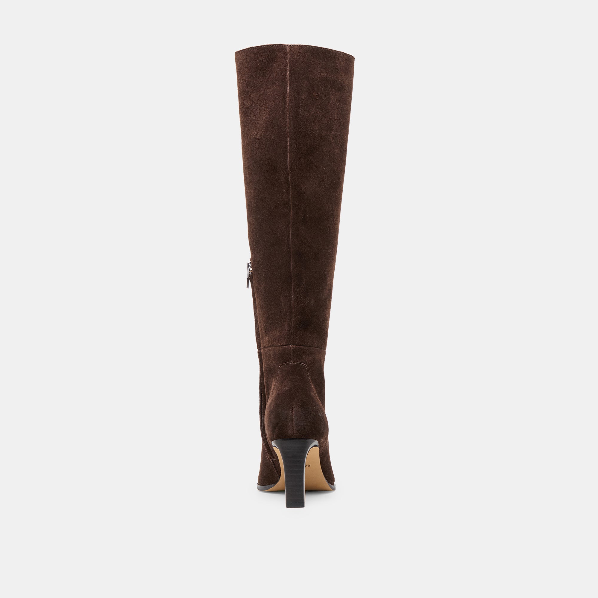 EMMI NARROW CALF BOOTS DK BROWN SUEDE - Image 7