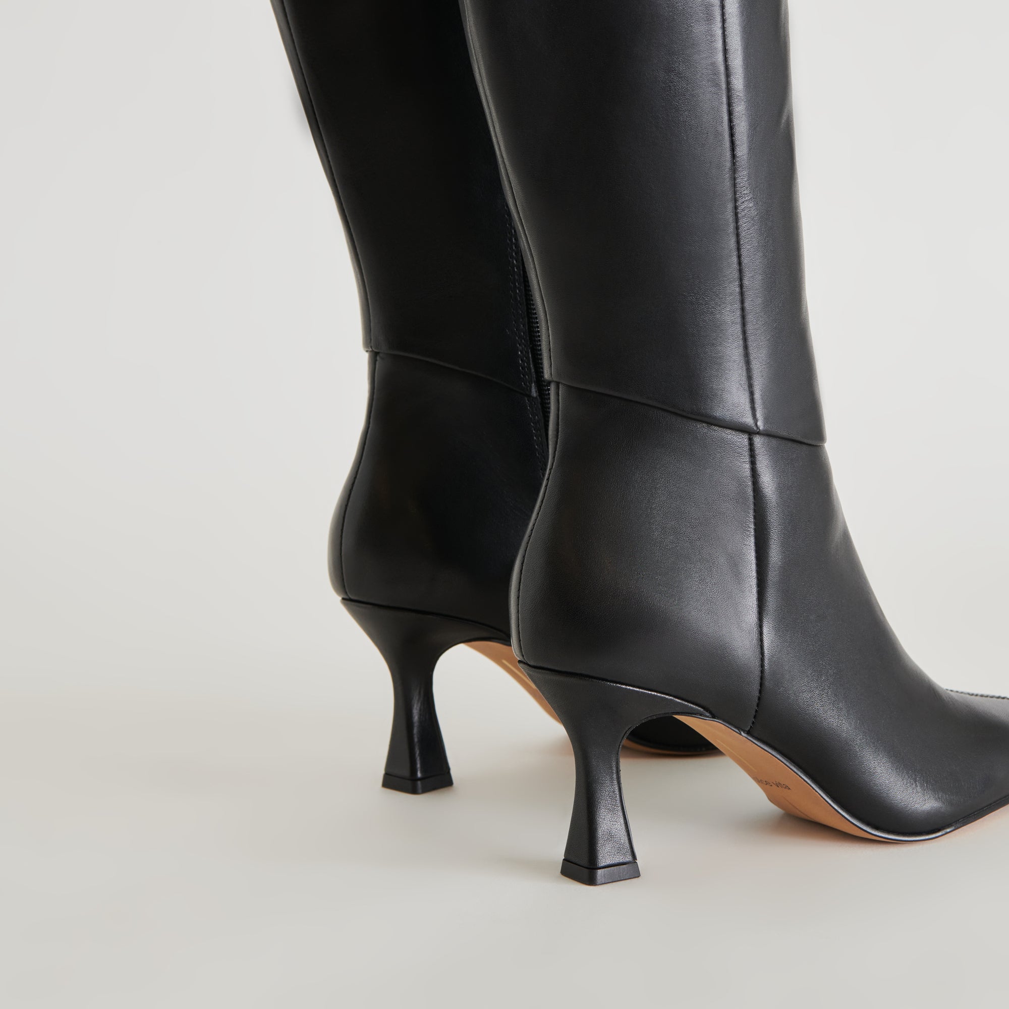 GYRA EXTRA WIDE CALF BOOTS BLACK LEATHER - Image 8