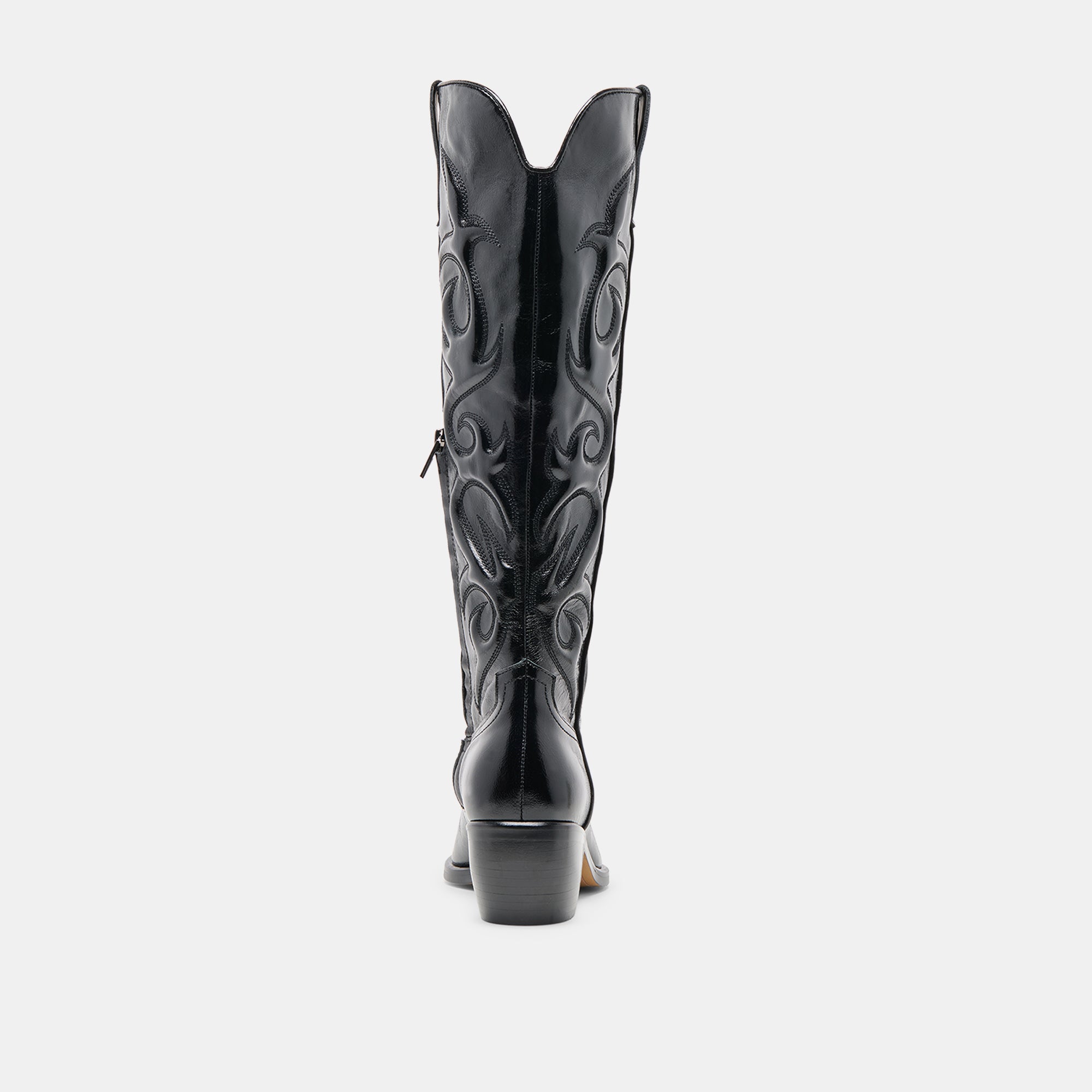 MIRLA WIDE CALF BOOTS BLACK LEATHER - Image 11