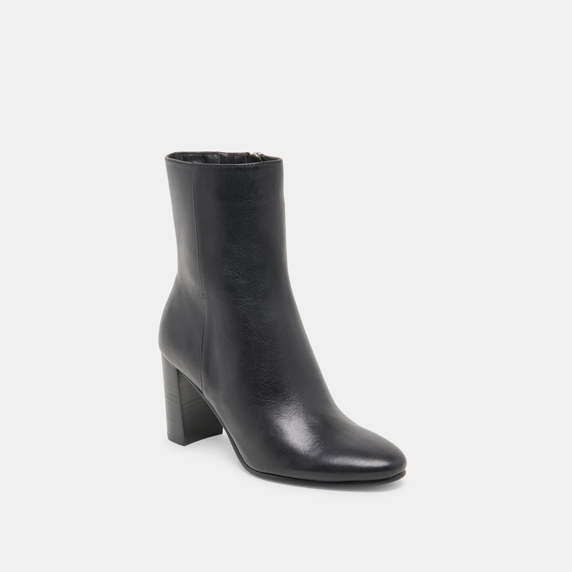 SUZY WIDE BOOTIES BLACK LEATHER - Image 2