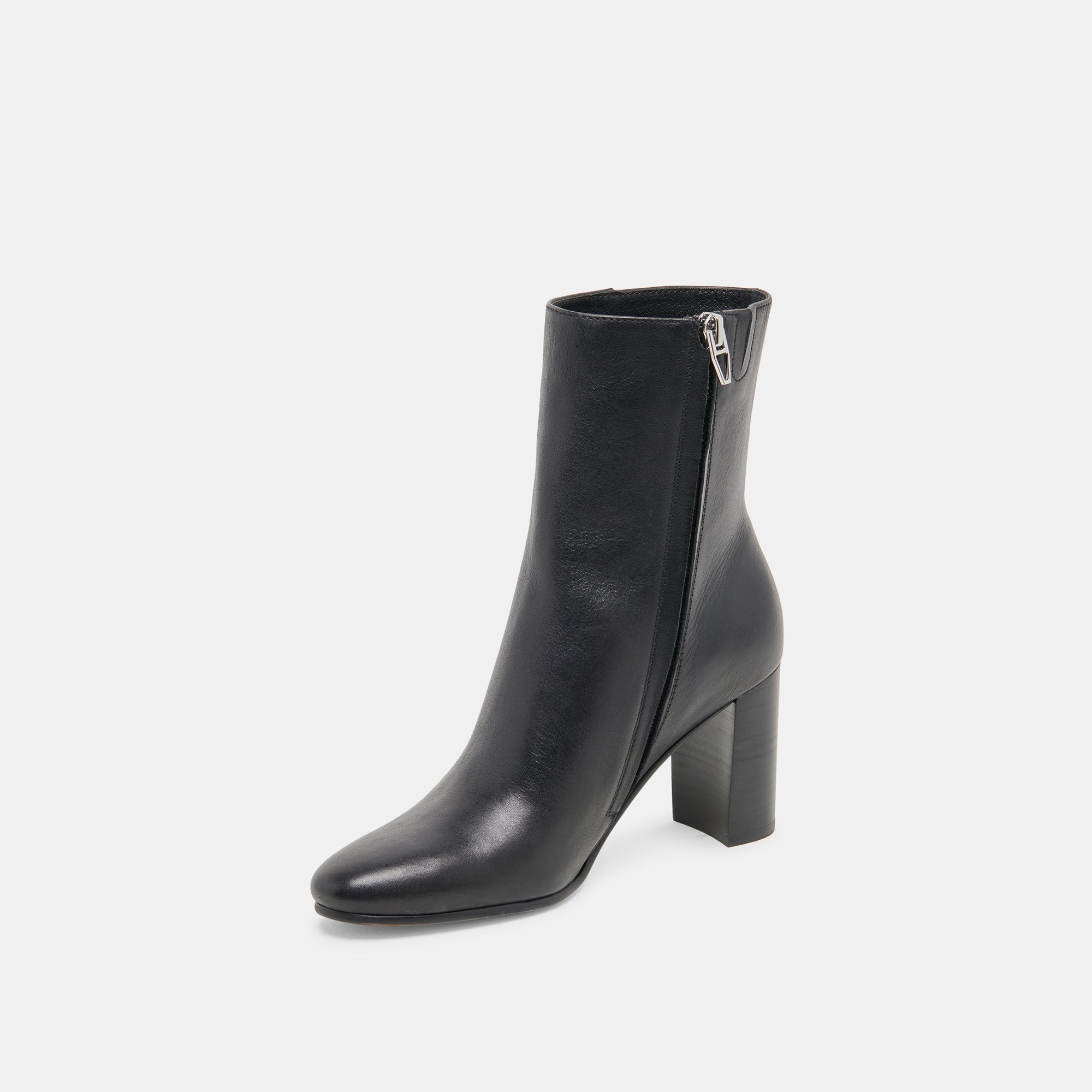 SUZY WIDE BOOTIES BLACK LEATHER - Image 4