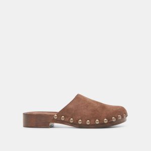 ALANIS FLATS BROWN SUEDE