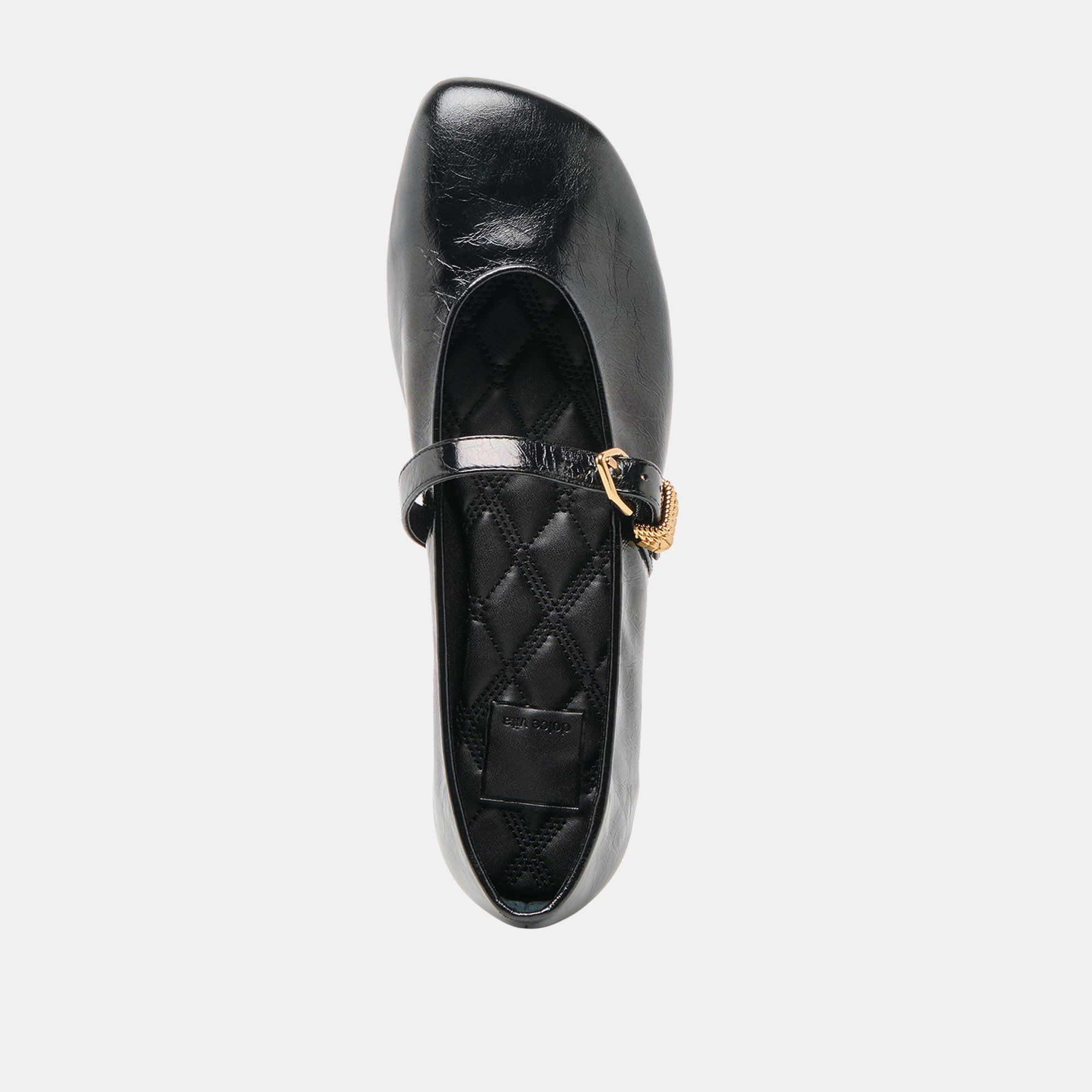 ALIZZA BALLET FLATS MIDNIGHT CRINKLE PATENT - Image 8