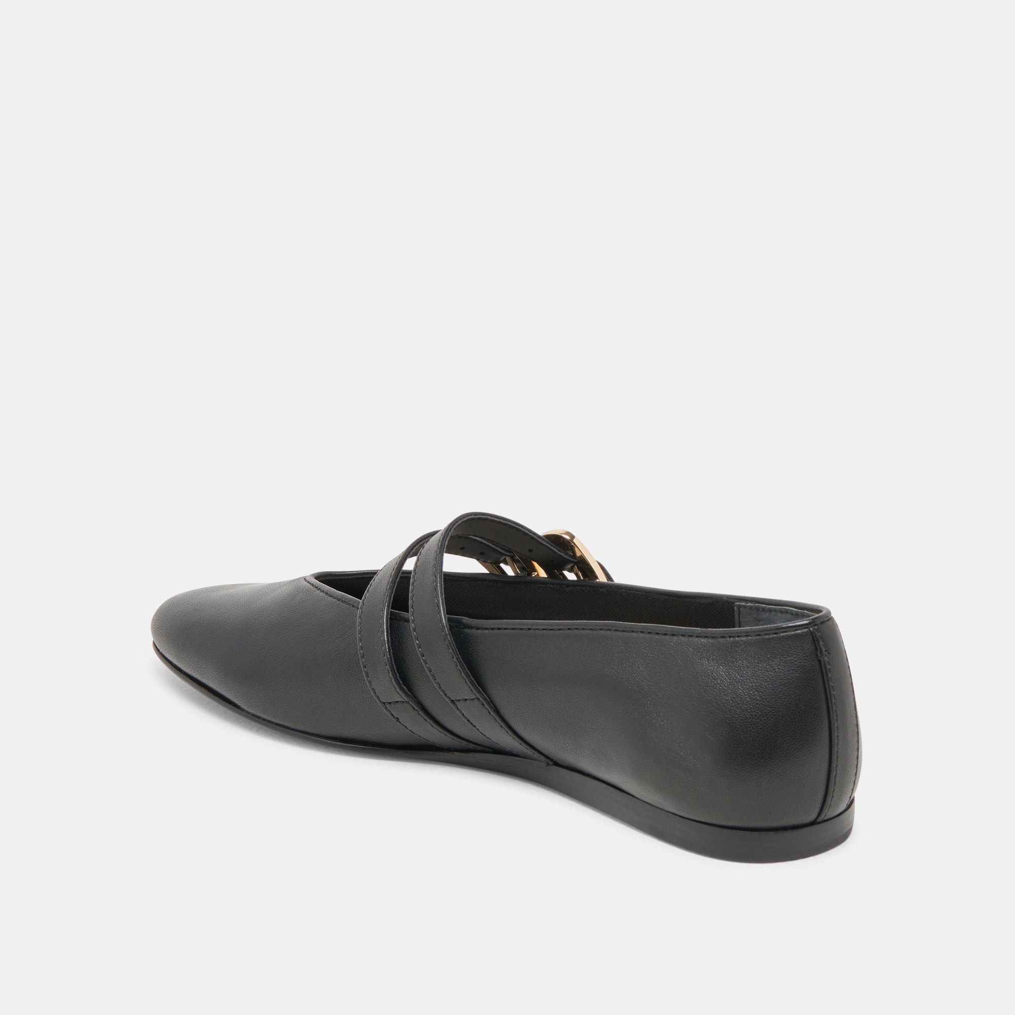 BAYLEE BALLET FLATS BLACK LEATHER - Image 10
