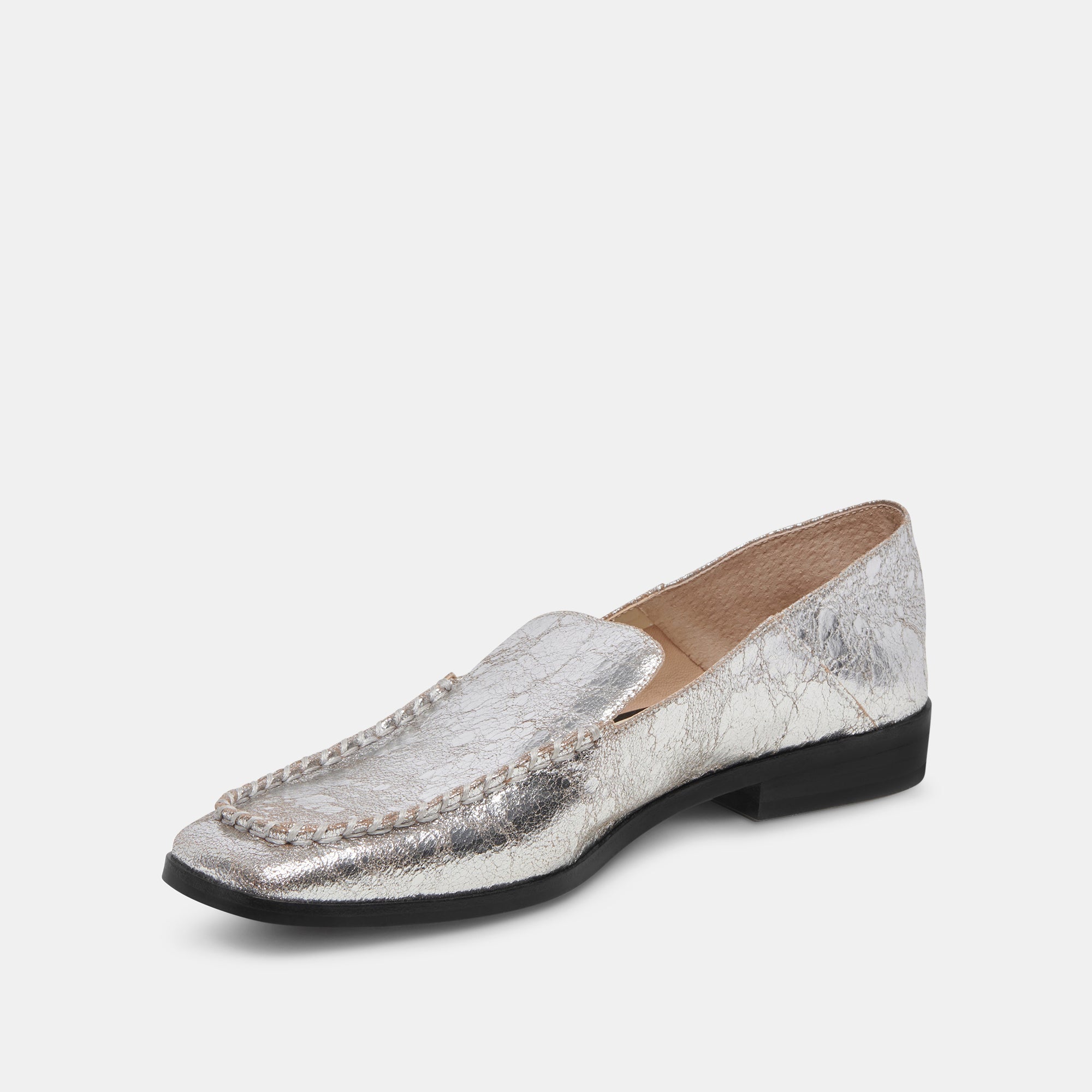 BENY FLATS SILVER DISTRESSED LEATHER - Image 15