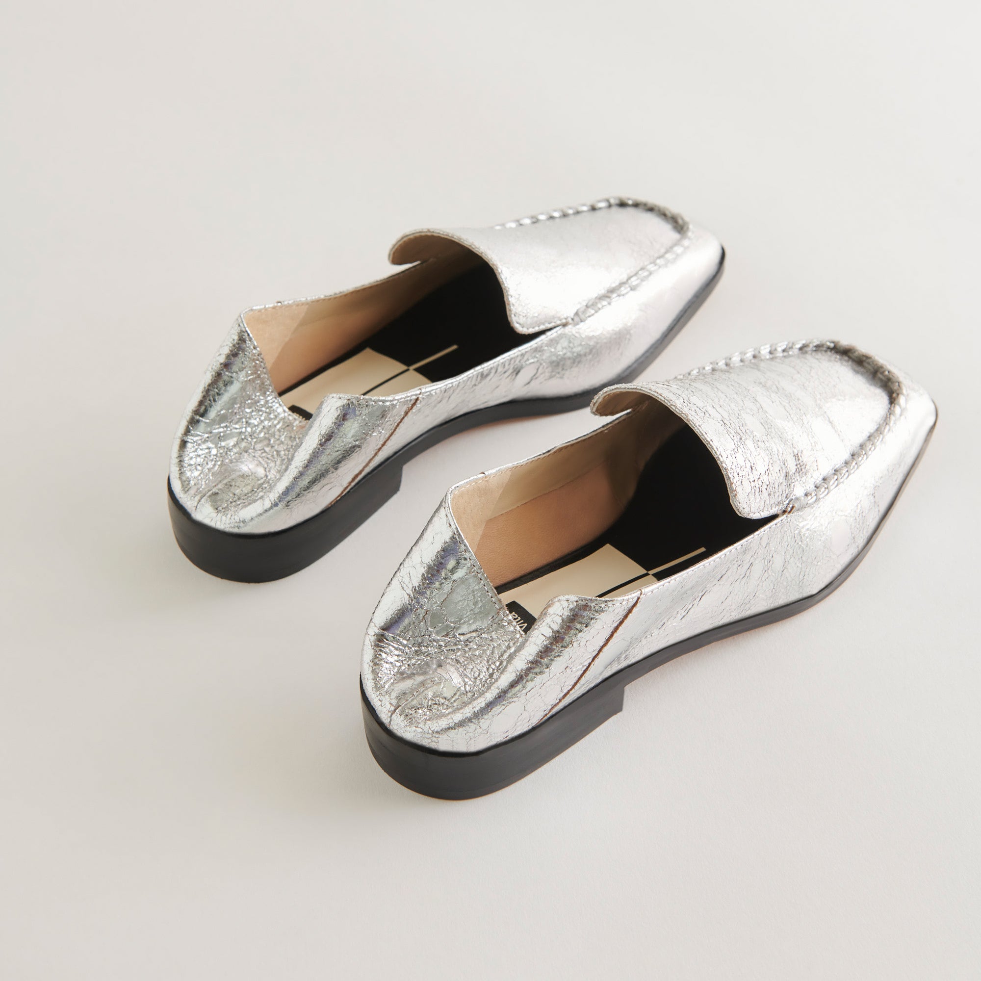 BENY FLATS SILVER DISTRESSED LEATHER - Image 5