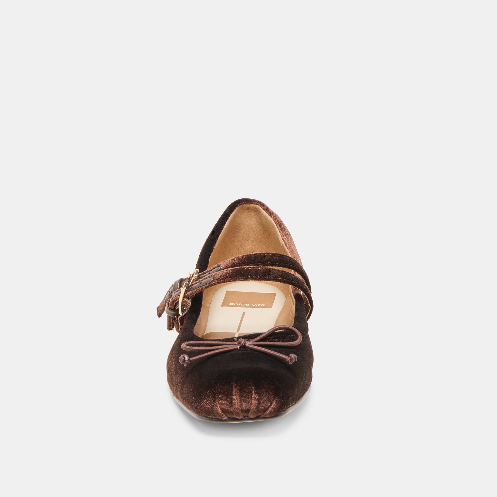 GIBSEN BALLET FLATS CHOCOLATE VELVET - Image 9