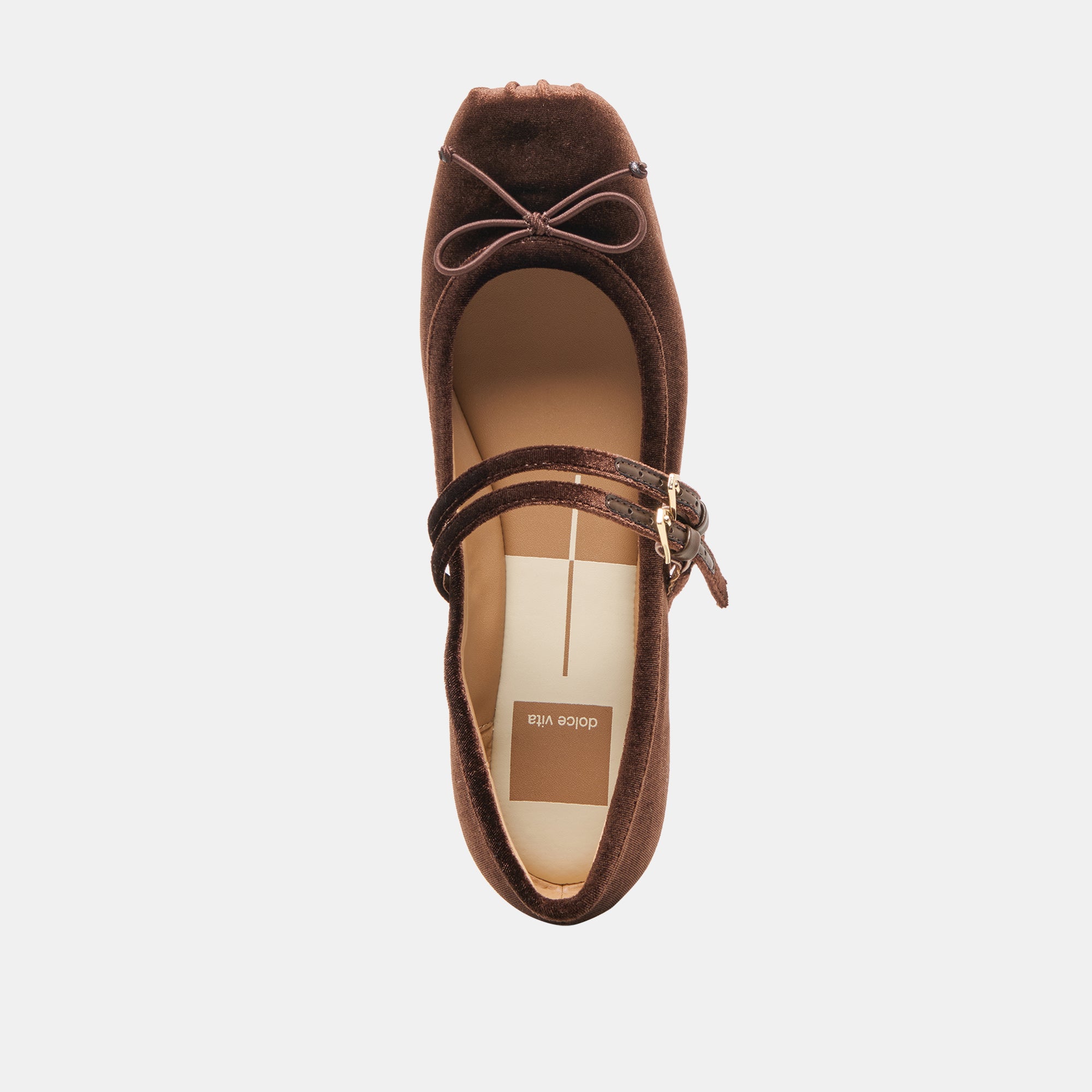 GIBSEN BALLET FLATS CHOCOLATE VELVET - Image 11