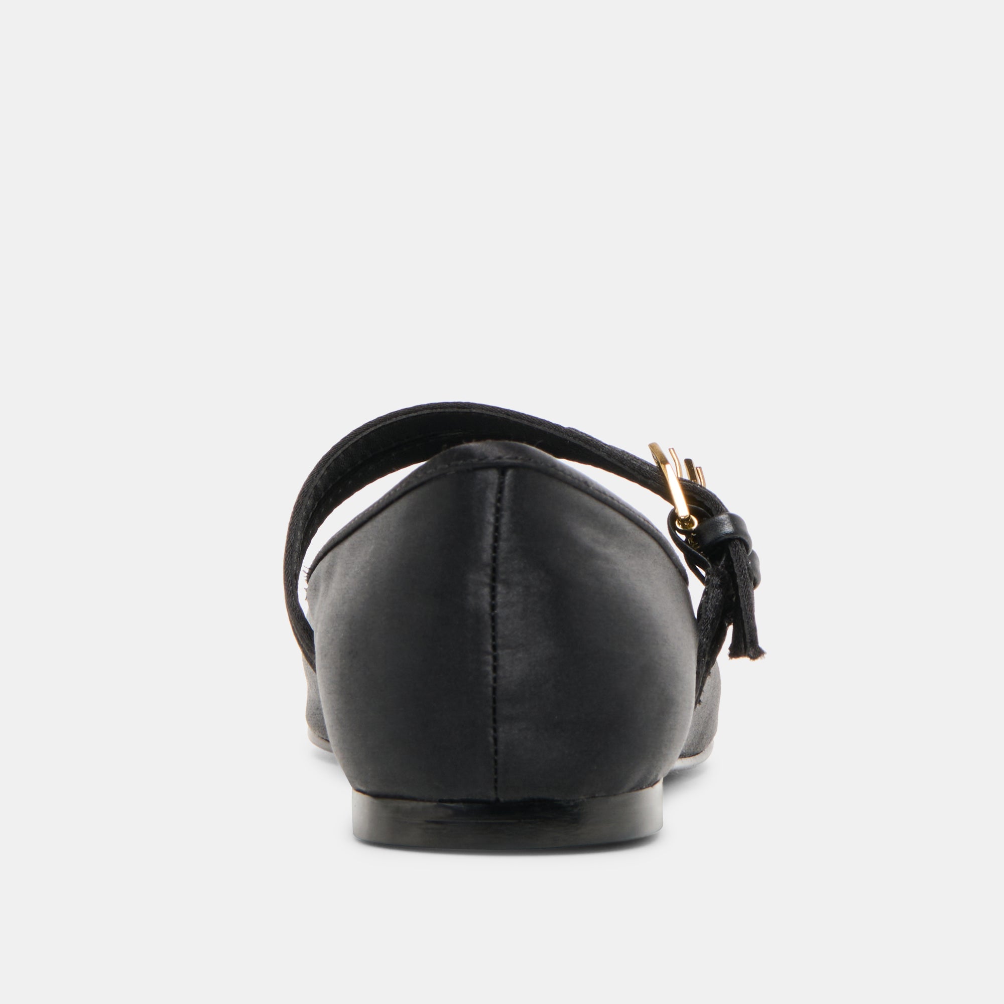 GIBSEN BALLET FLATS ONYX SATIN - Image 7