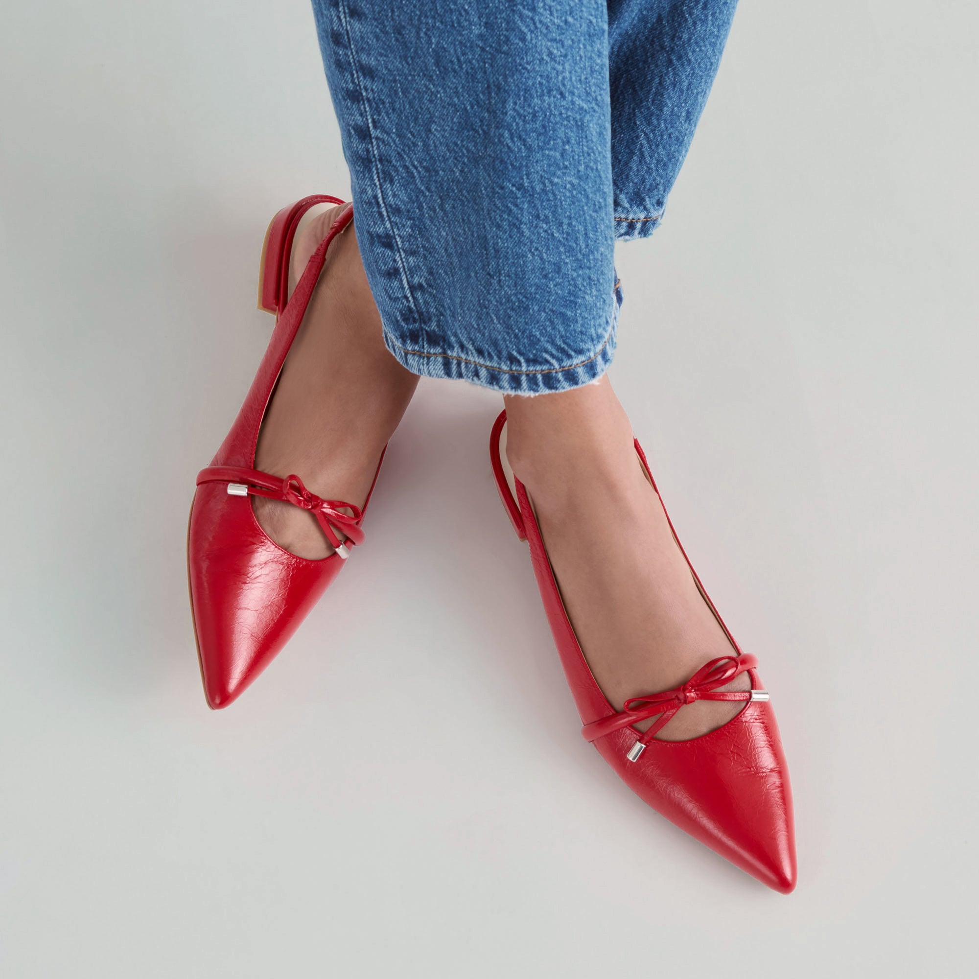 PAYGE FLATS CHILI CRINKLE PATENT - Image 2