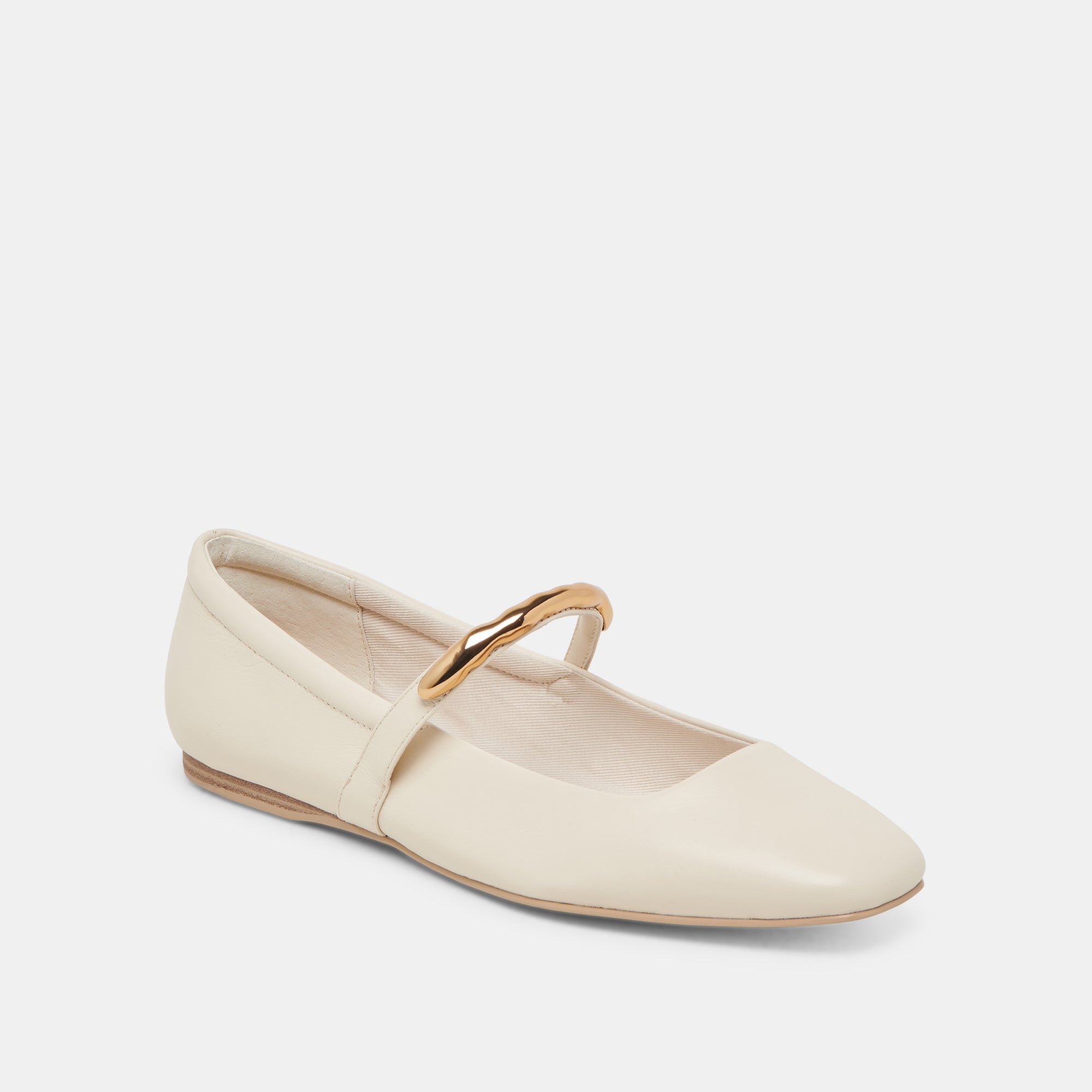 RADYA BALLET FLATS CREME LEATHER - Image 3