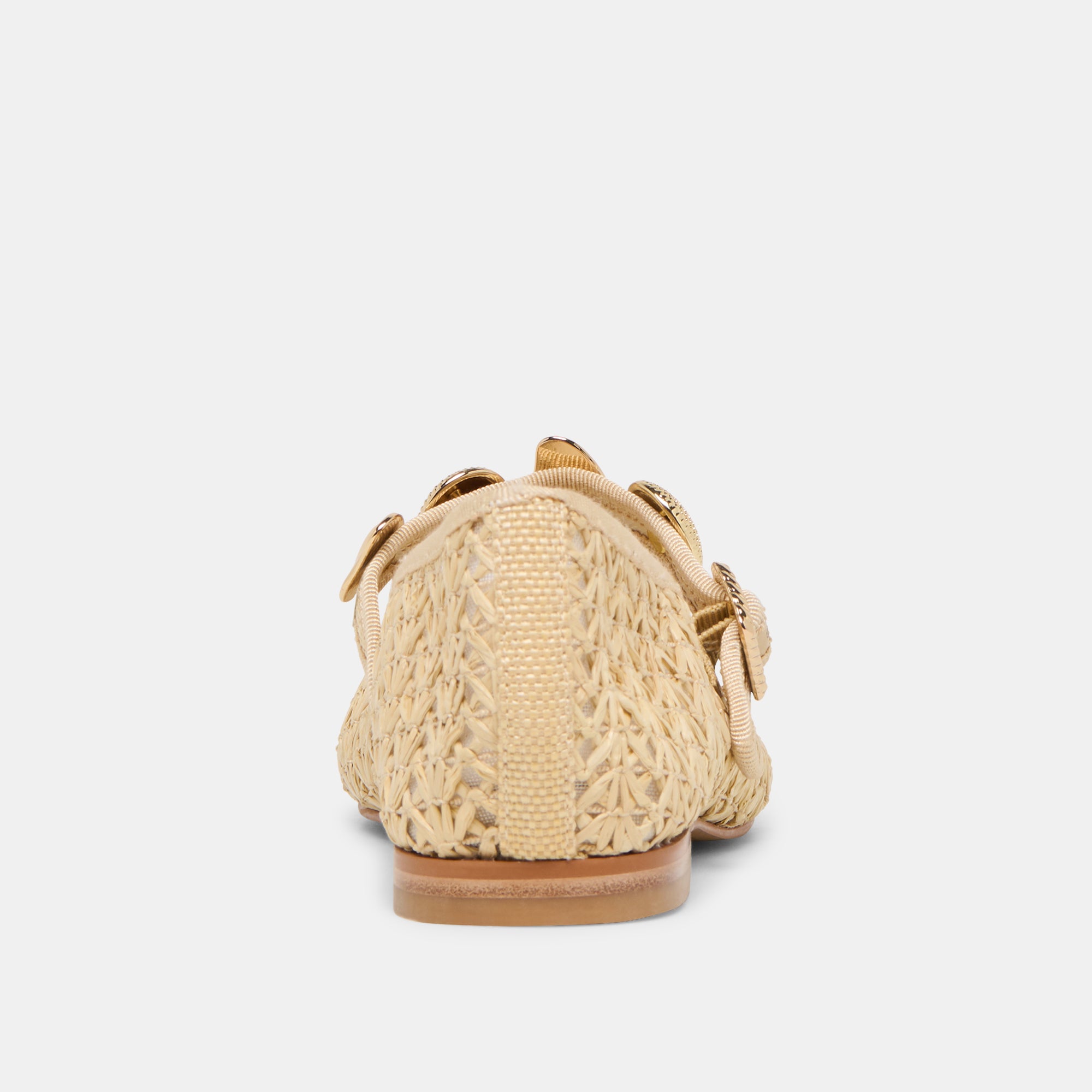 RELAN BALLET FLATS NATURAL CROSS HATCH RAFFIA - Image 12
