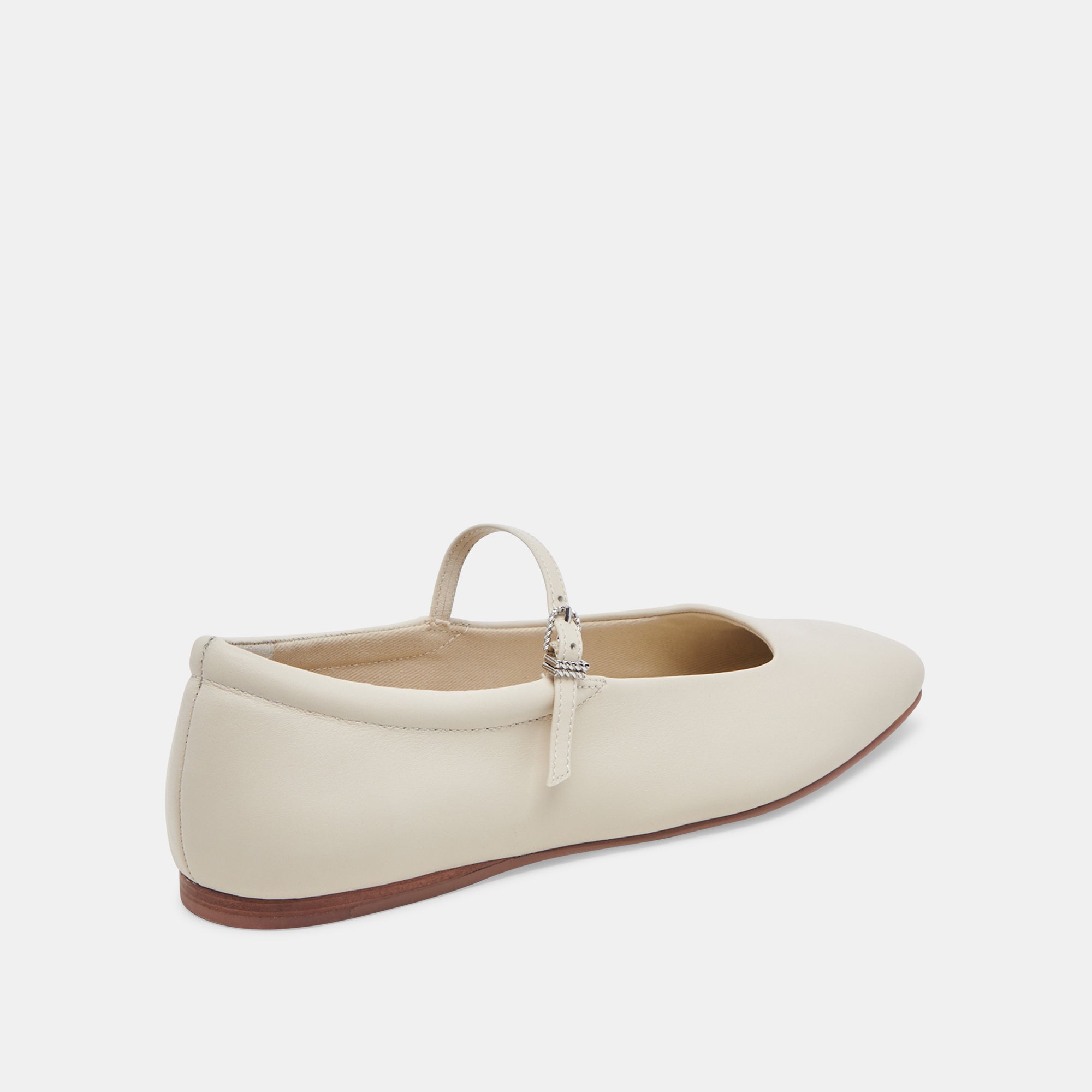 REYES BALLET FLATS IVORY LEATHER - Image 10