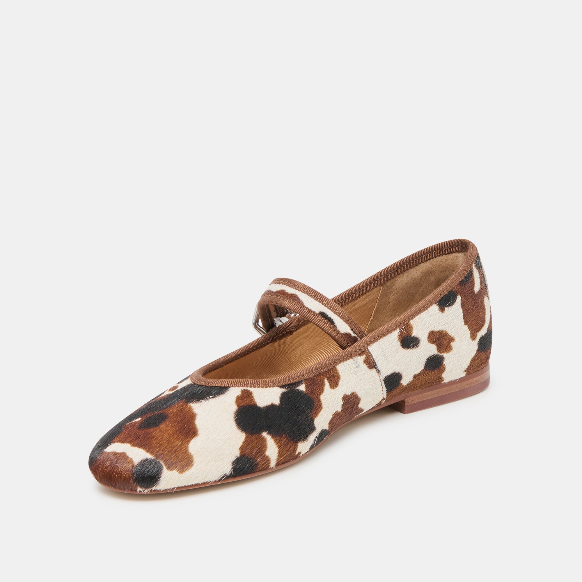 ROSLYN BALLET FLATS COCOA TAURUS CALF HAIR - re:vita - Image 7