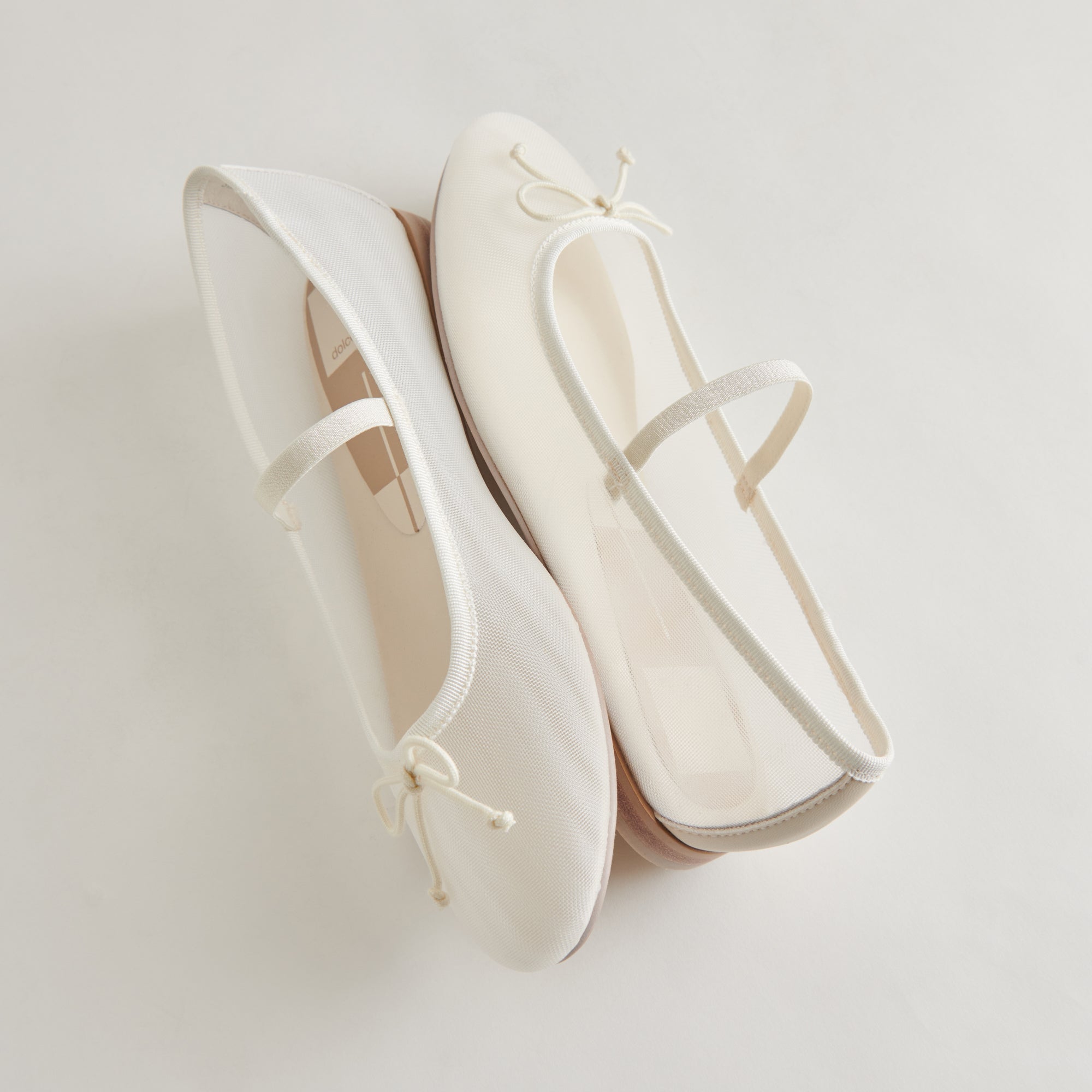 CADEL BALLET FLATS IVORY MESH - Image 7