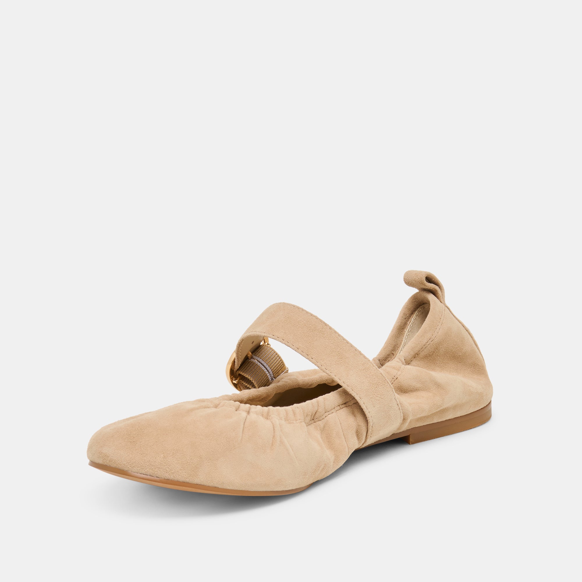 CAELY BALLET FLATS CAMEL SUEDE - Image 6