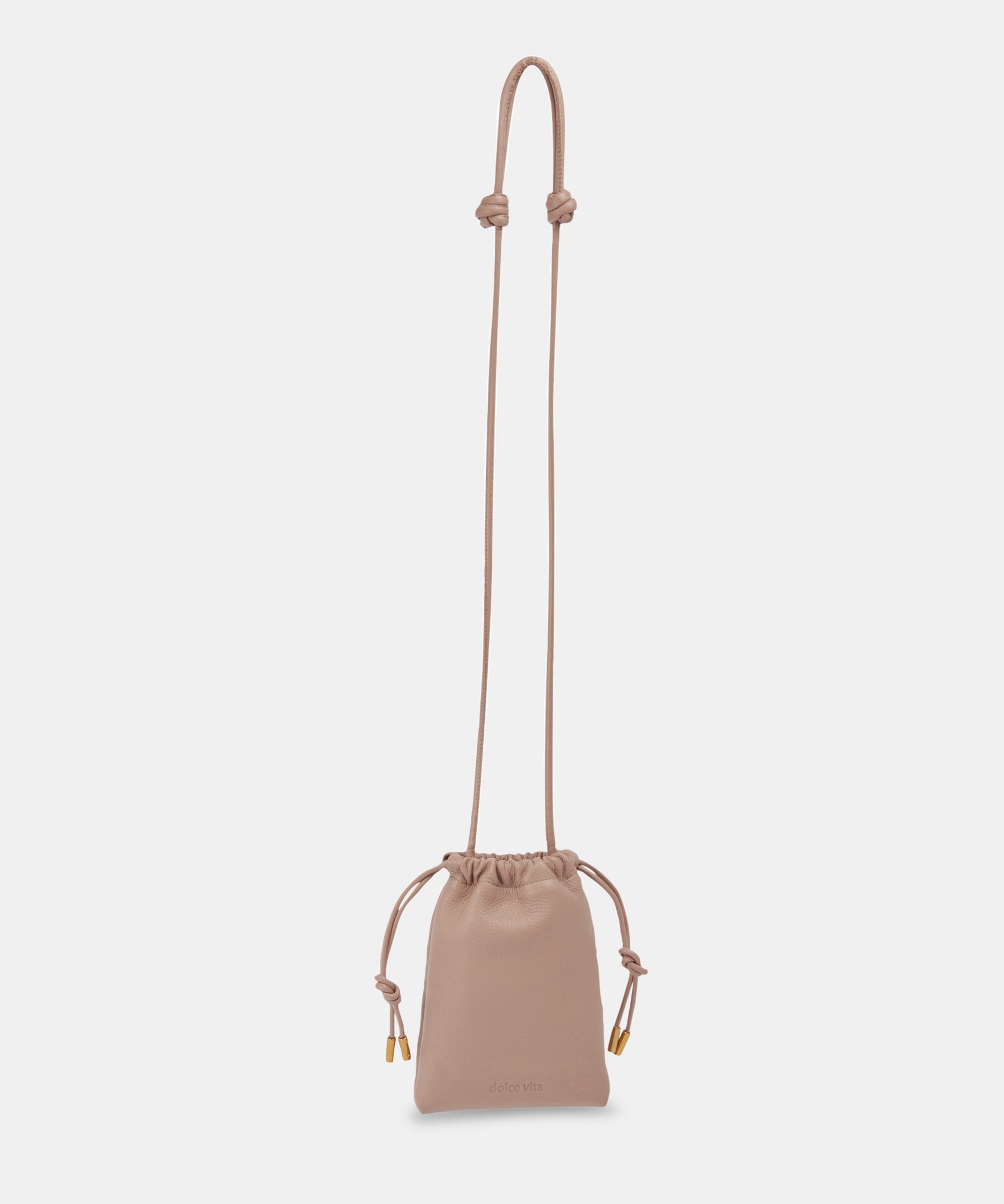 EVIE PHONE POUCH CAFE LEATHER - Image 4