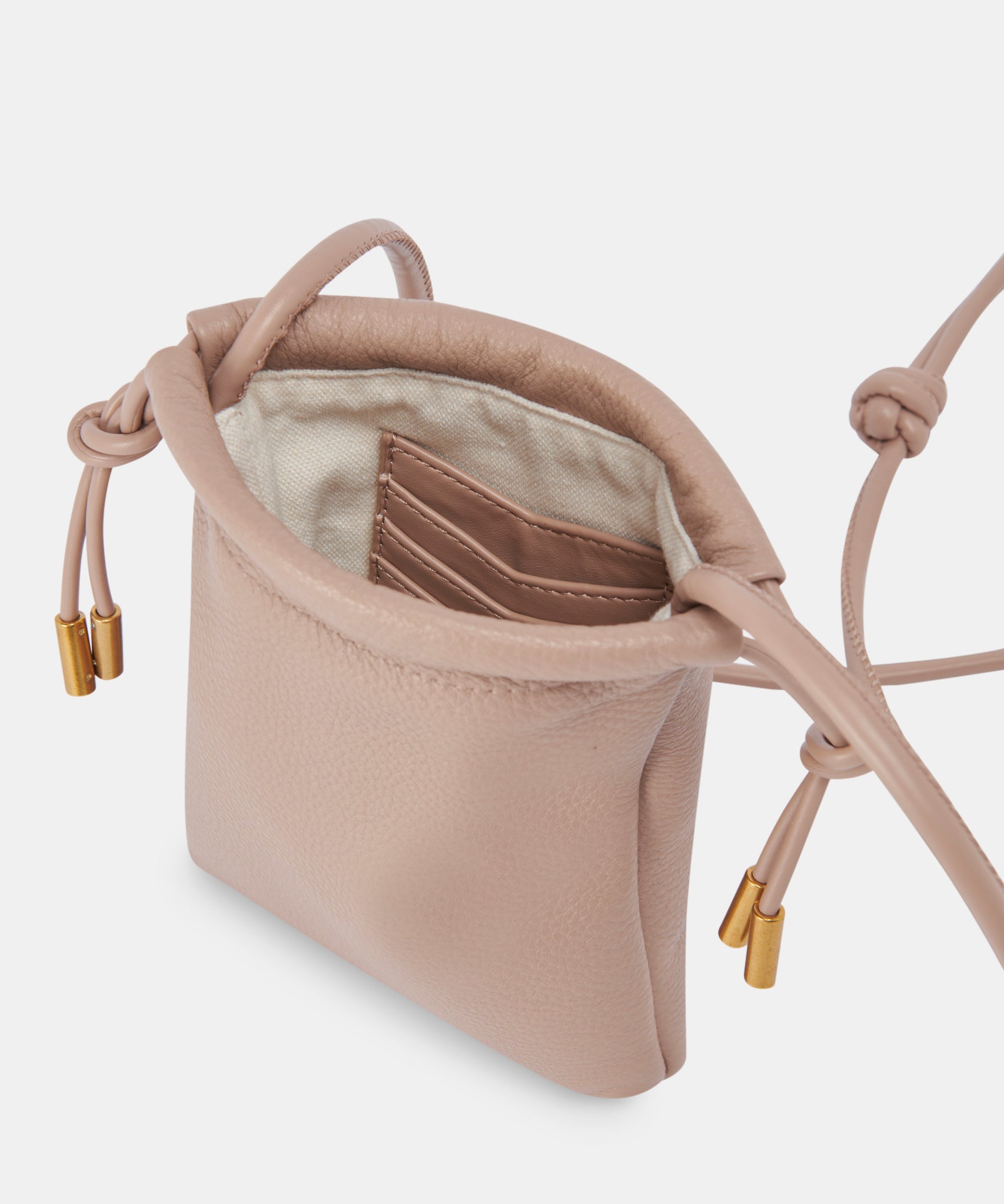 EVIE PHONE POUCH CAFE LEATHER - Image 6