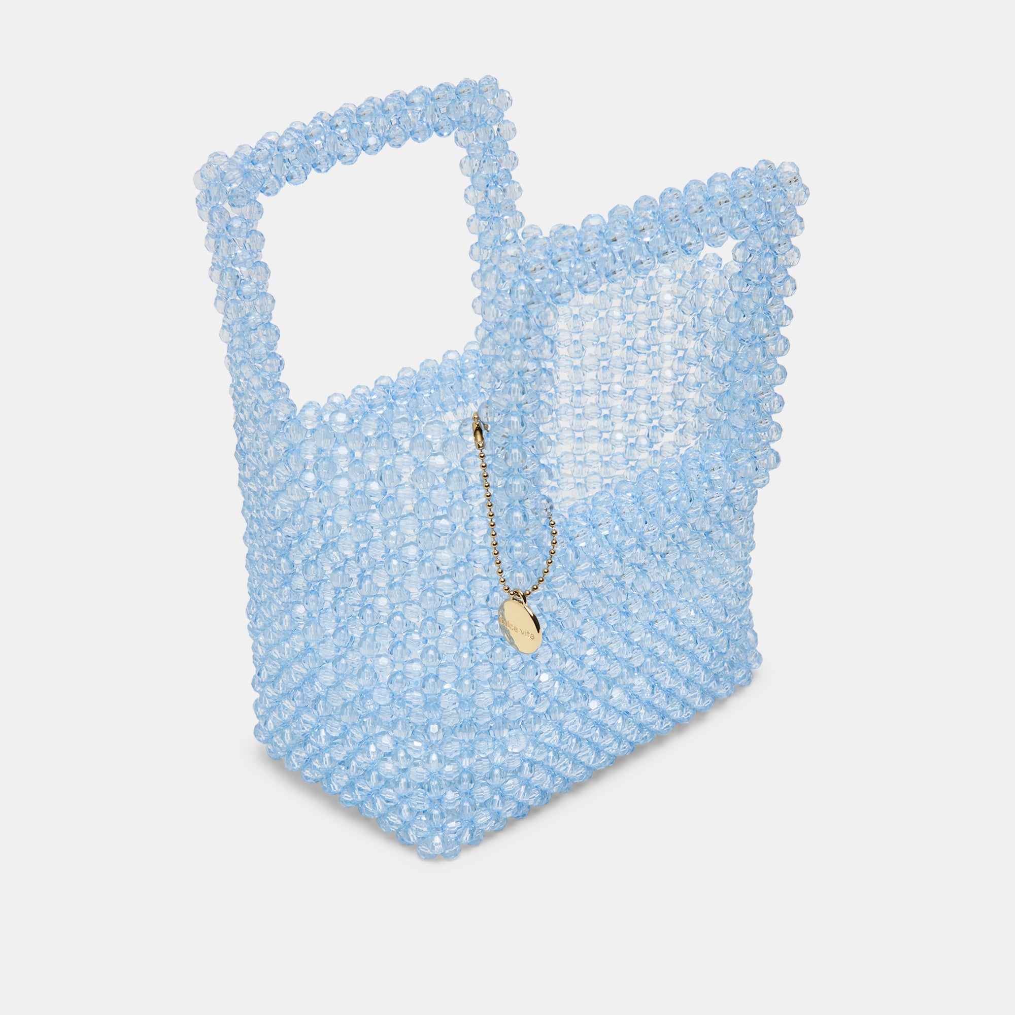 MAREL HANDBAG BLUE BEADED - Image 3