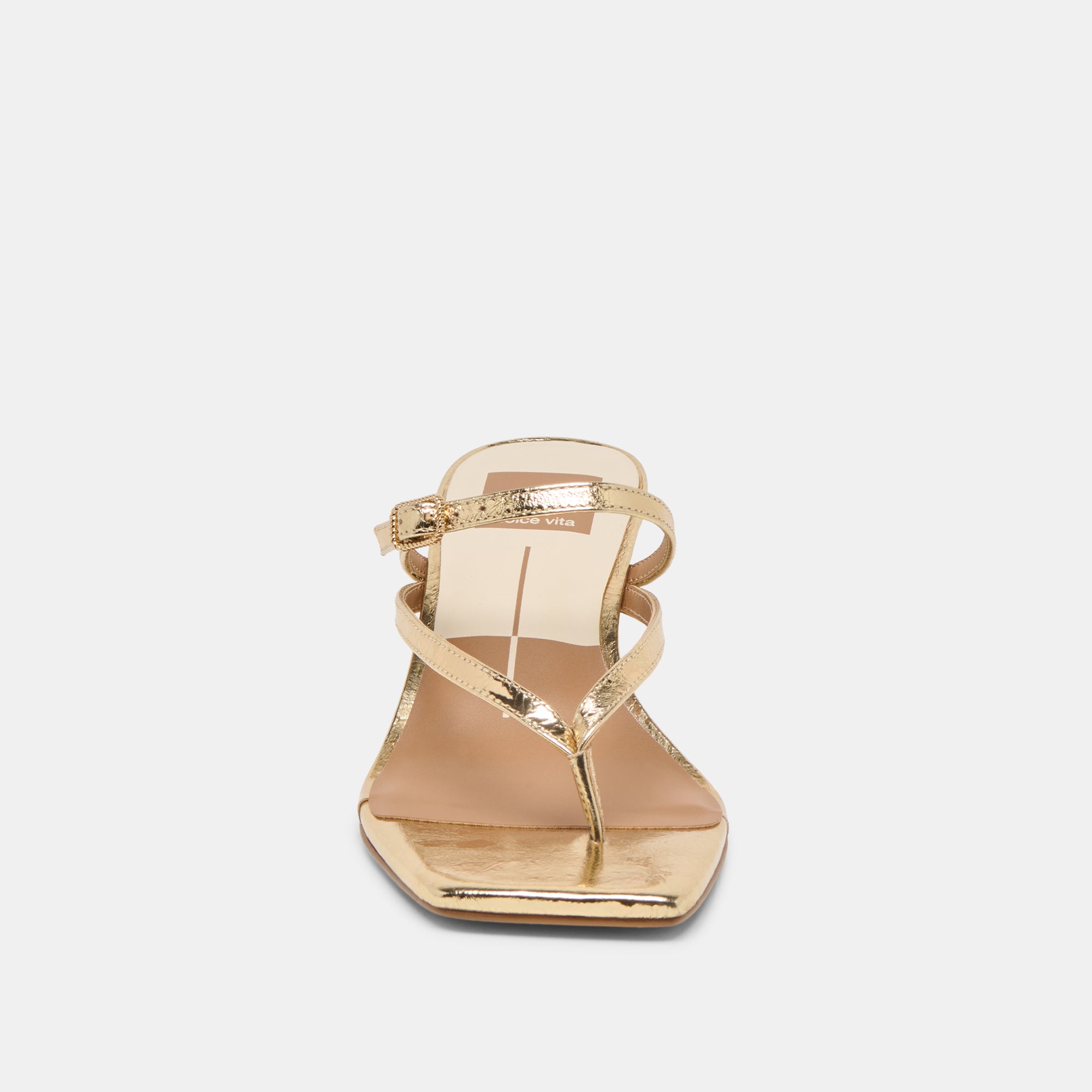 BIAGA HEELS GOLD DISTRESSED LEATHER - Image 8