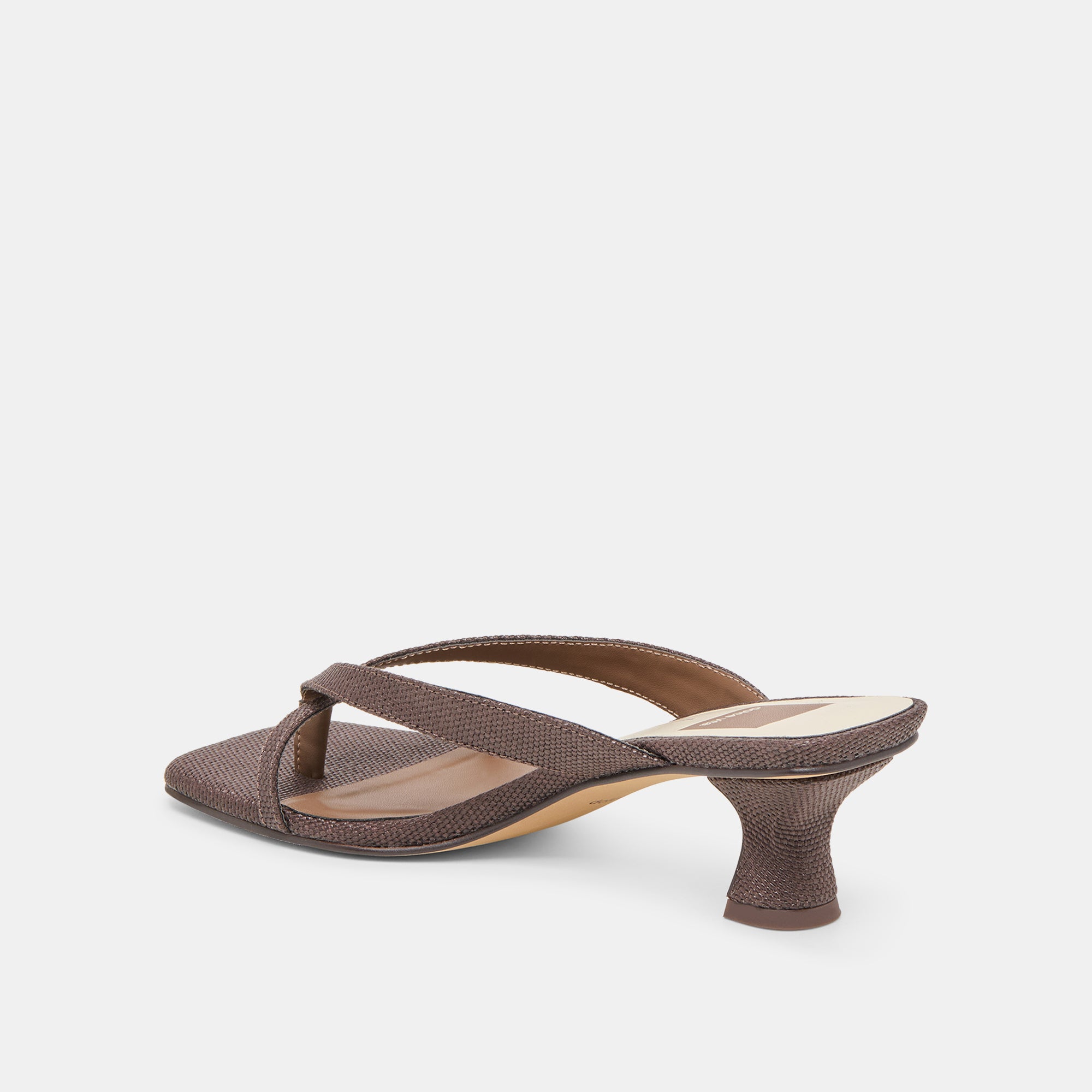 BREVEL HEELS CHOCOLATE RAFFIA - Image 9