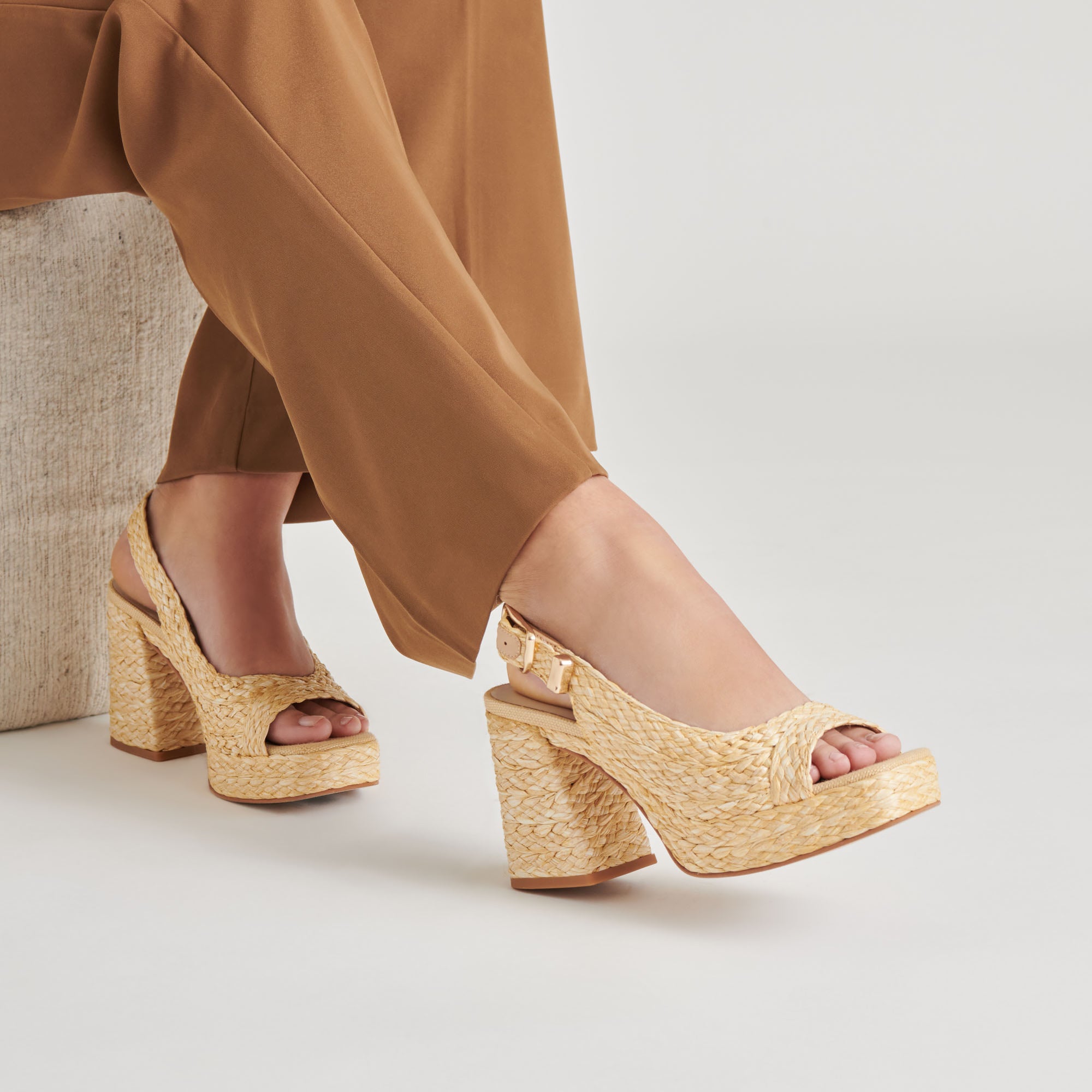 FLORES HEELS NATURAL RAFFIA - Image 4