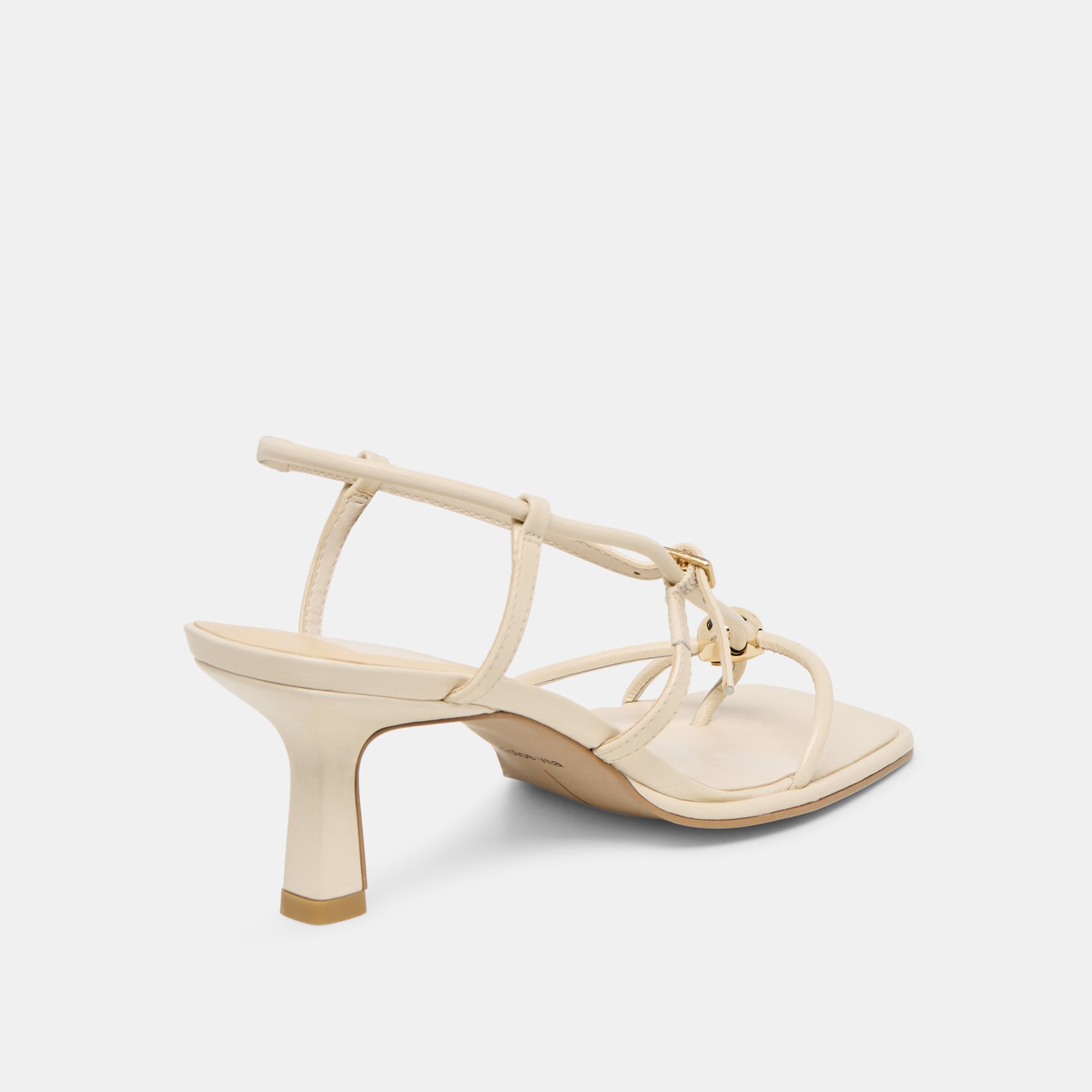 MYLEE WIDE HEELS CREME LEATHER - Image 3