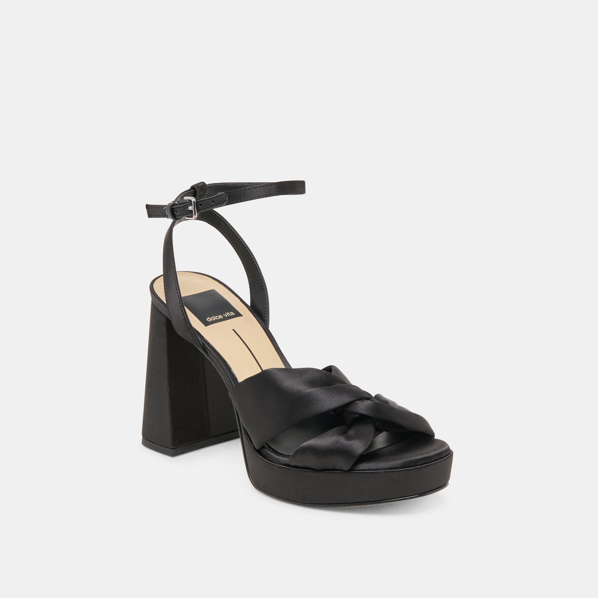 PARLO HEELS ONYX SATIN - Image 2