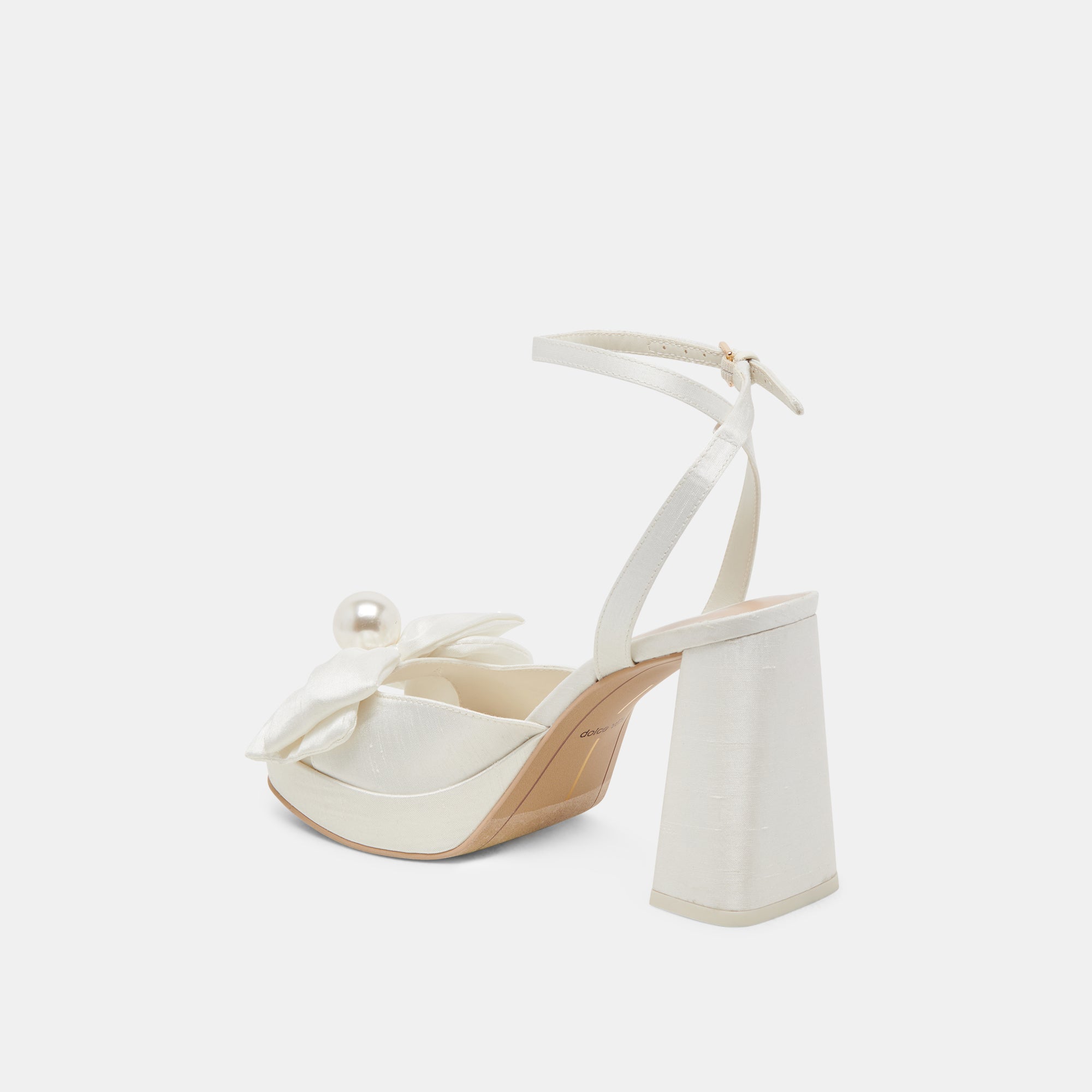 PATTON HEELS IVORY SATIN - Image 9