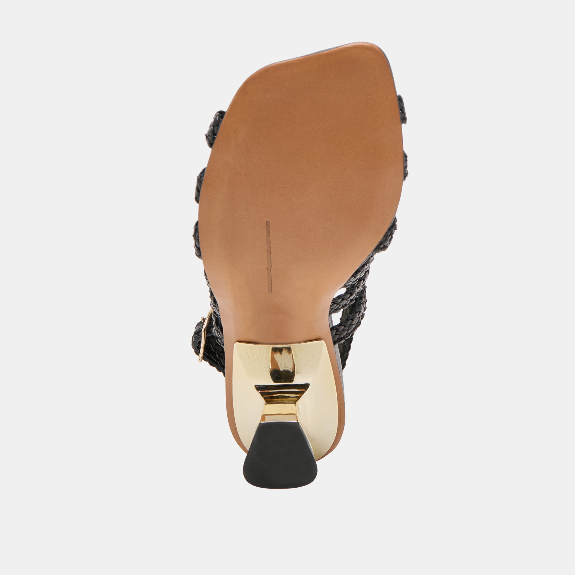 SICILY HEELS BLACK WOVEN LEATHER - Image 9