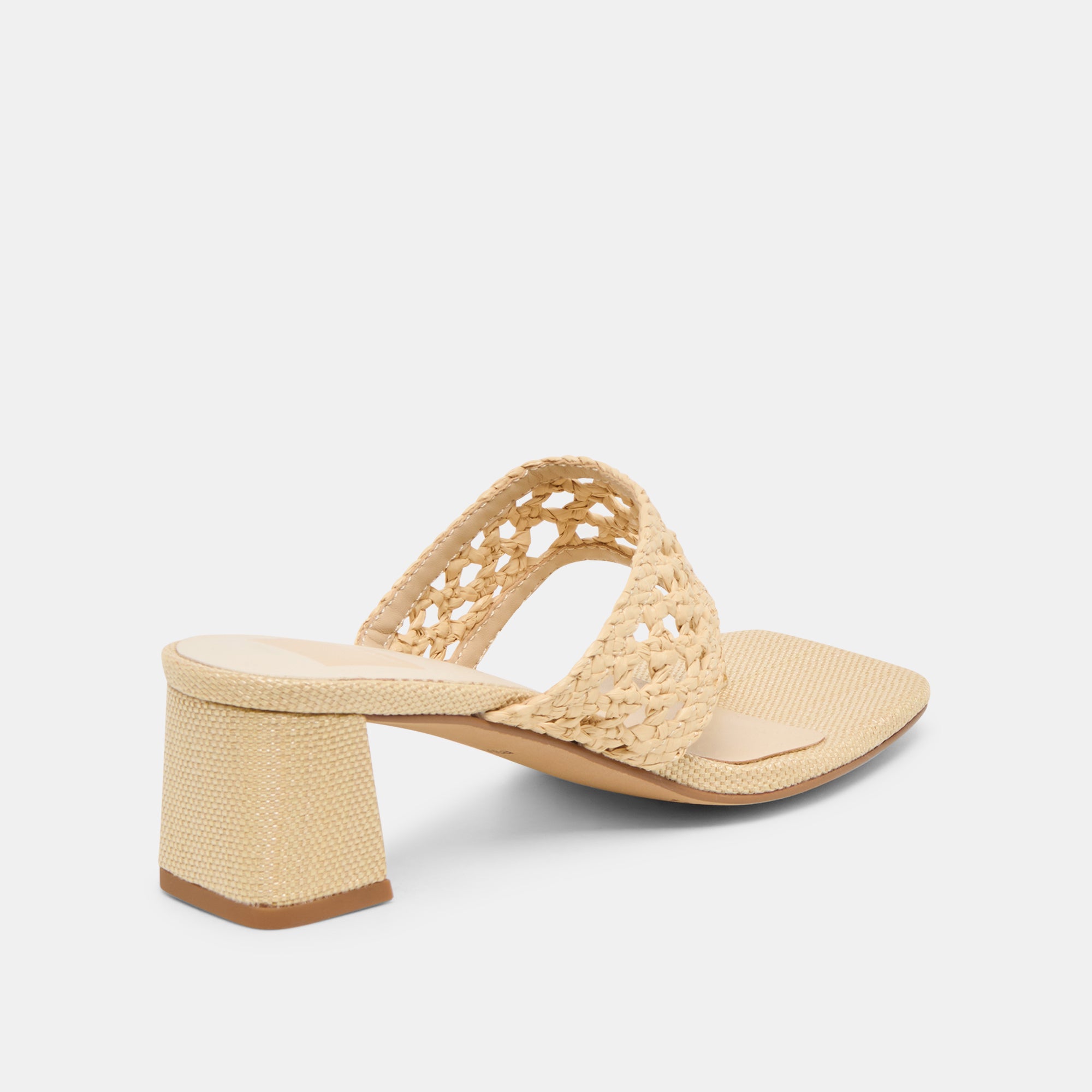 BARLO HEELS LT NATURAL WOVEN RAFFIA - Image 6