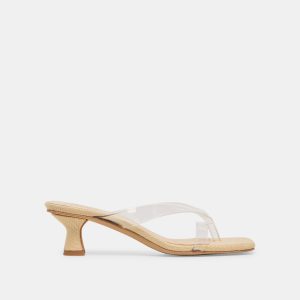 BREVEL VINYL HEELS CRYSTAL JELLY