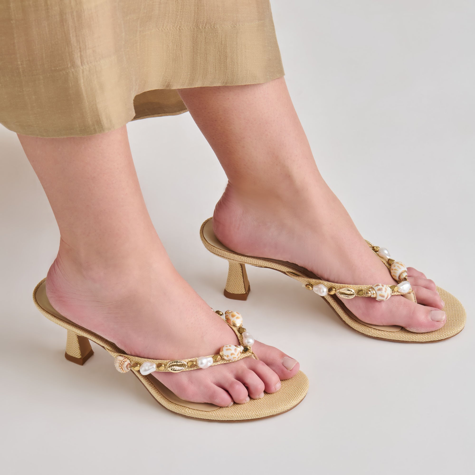 DAKSIE HEELS LT NATURAL RAFFIA - Image 6
