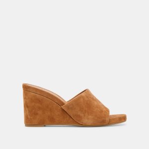 HOLTA WEDGES BROWN SUEDE