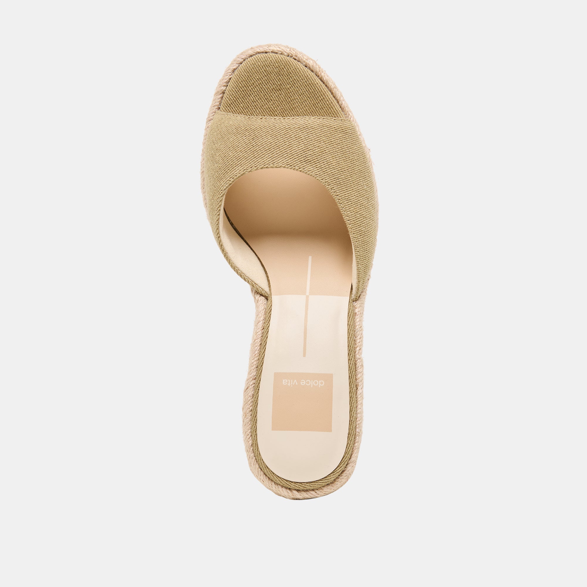 VAYA WEDGES KHAKI LINEN - Image 8