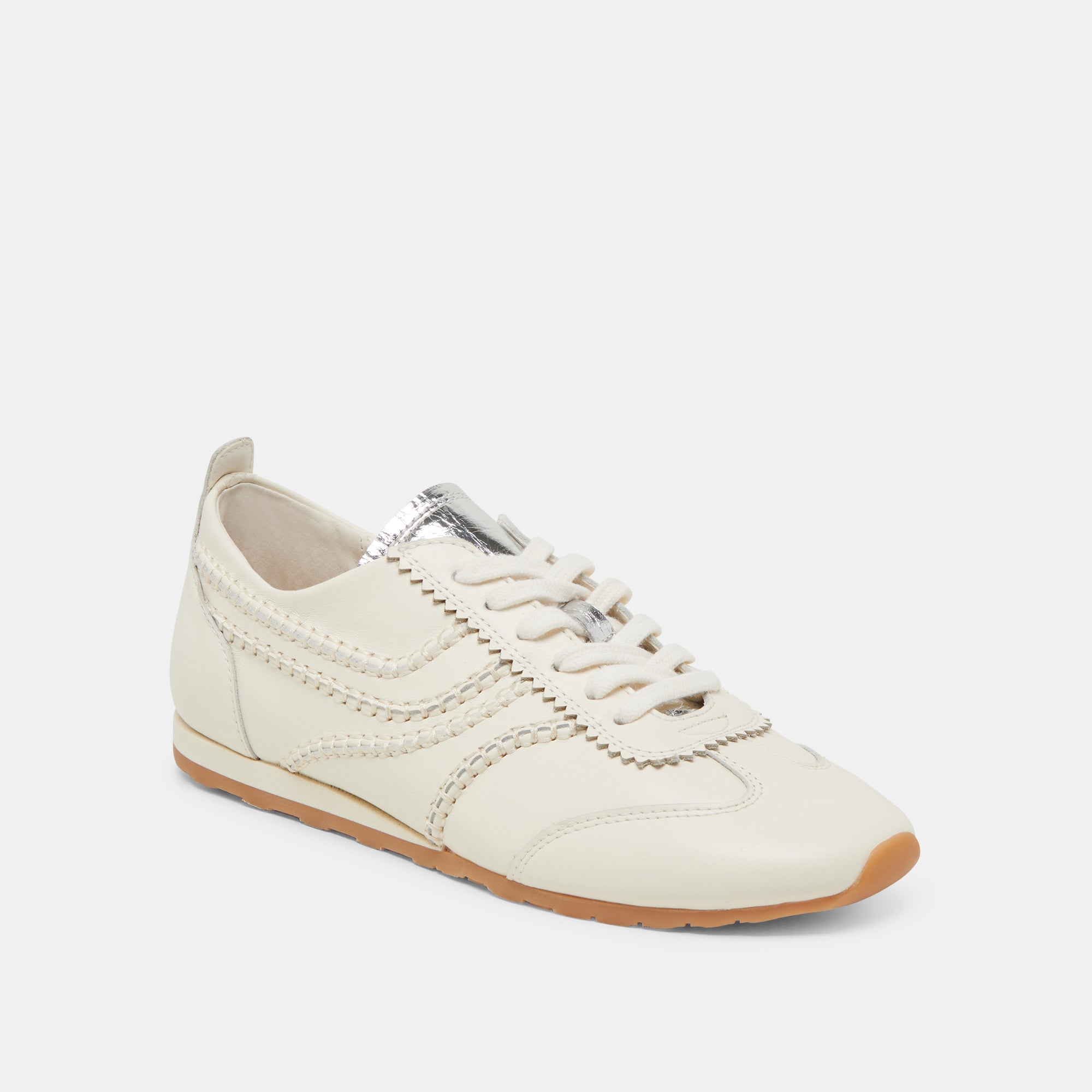 DELANY SNEAKERS OFF WHITE LEATHER - Image 3
