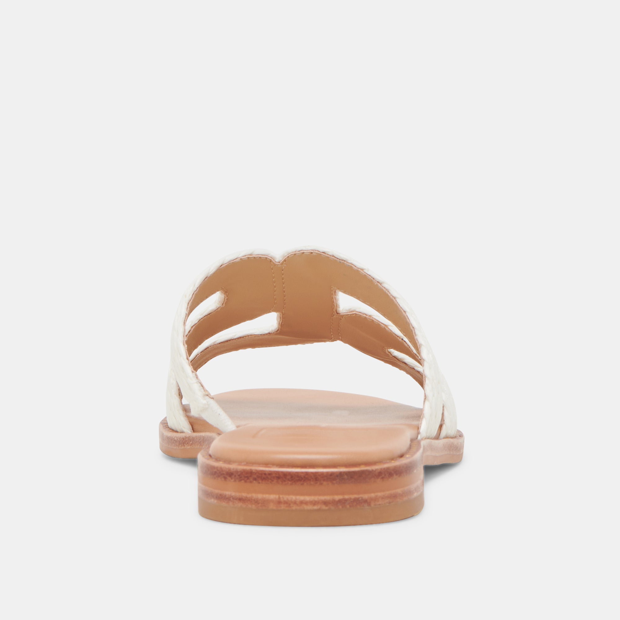 EMON WIDE SANDALS WHITE RAFFIA - Image 7