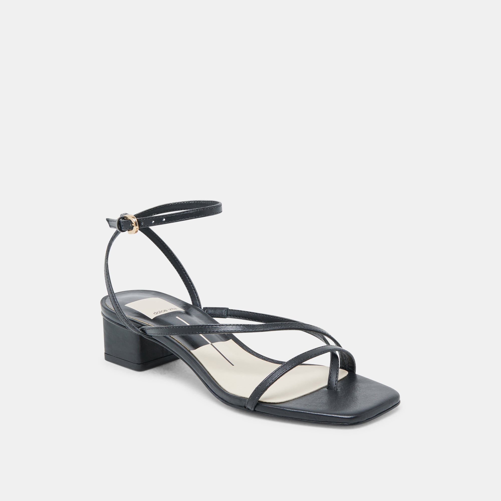 KARLOS WIDE SANDALS BLACK LEATHER - Image 2