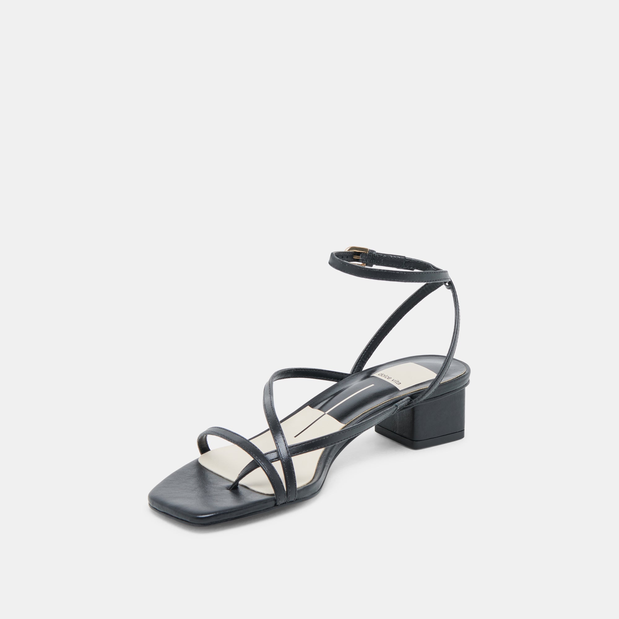 KARLOS WIDE SANDALS BLACK LEATHER - Image 4