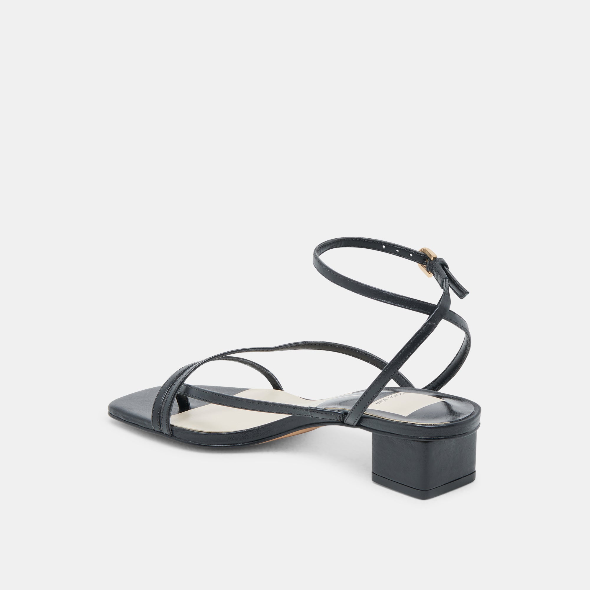 KARLOS WIDE SANDALS BLACK LEATHER - Image 5