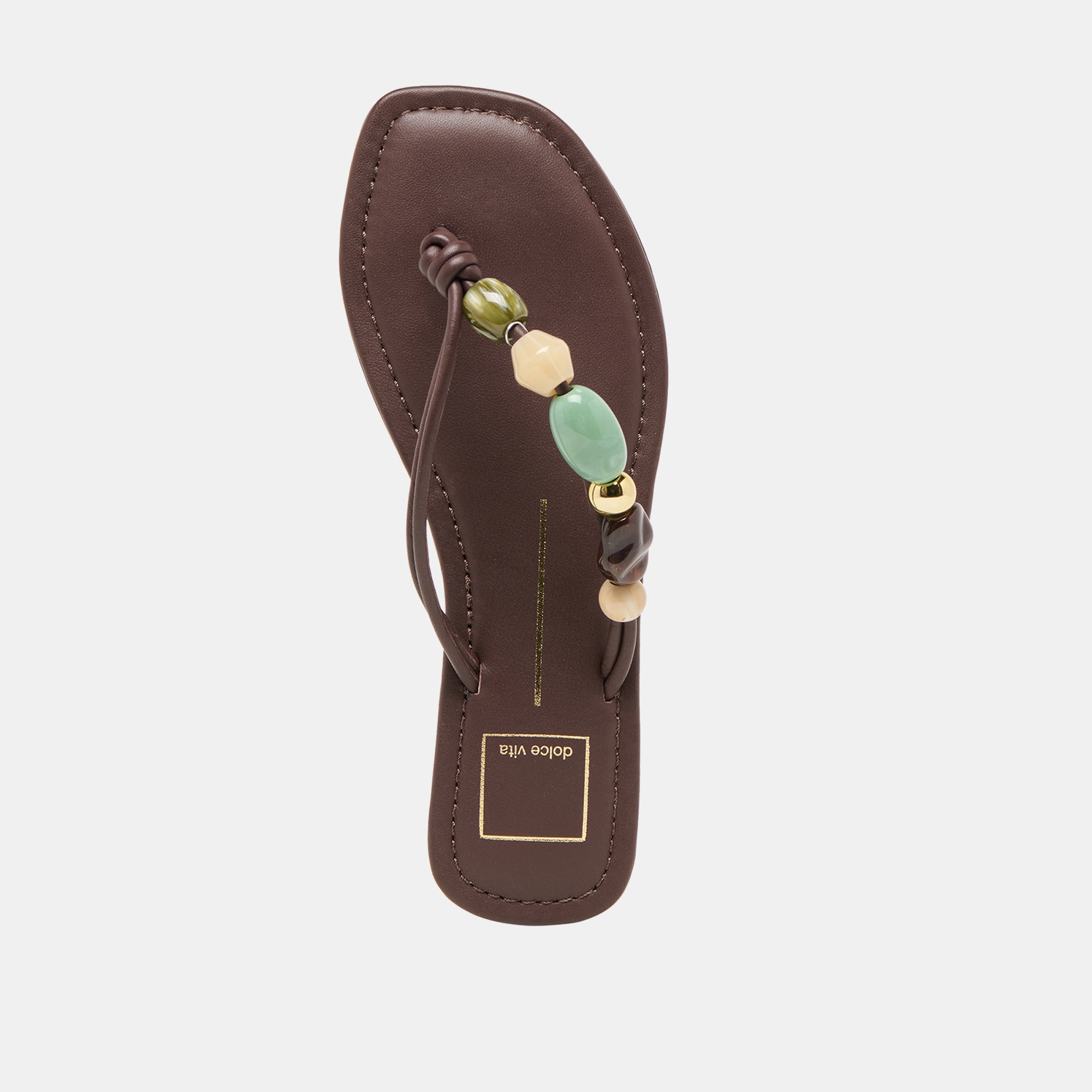 CELY SANDALS DK BROWN LEATHER - Image 12