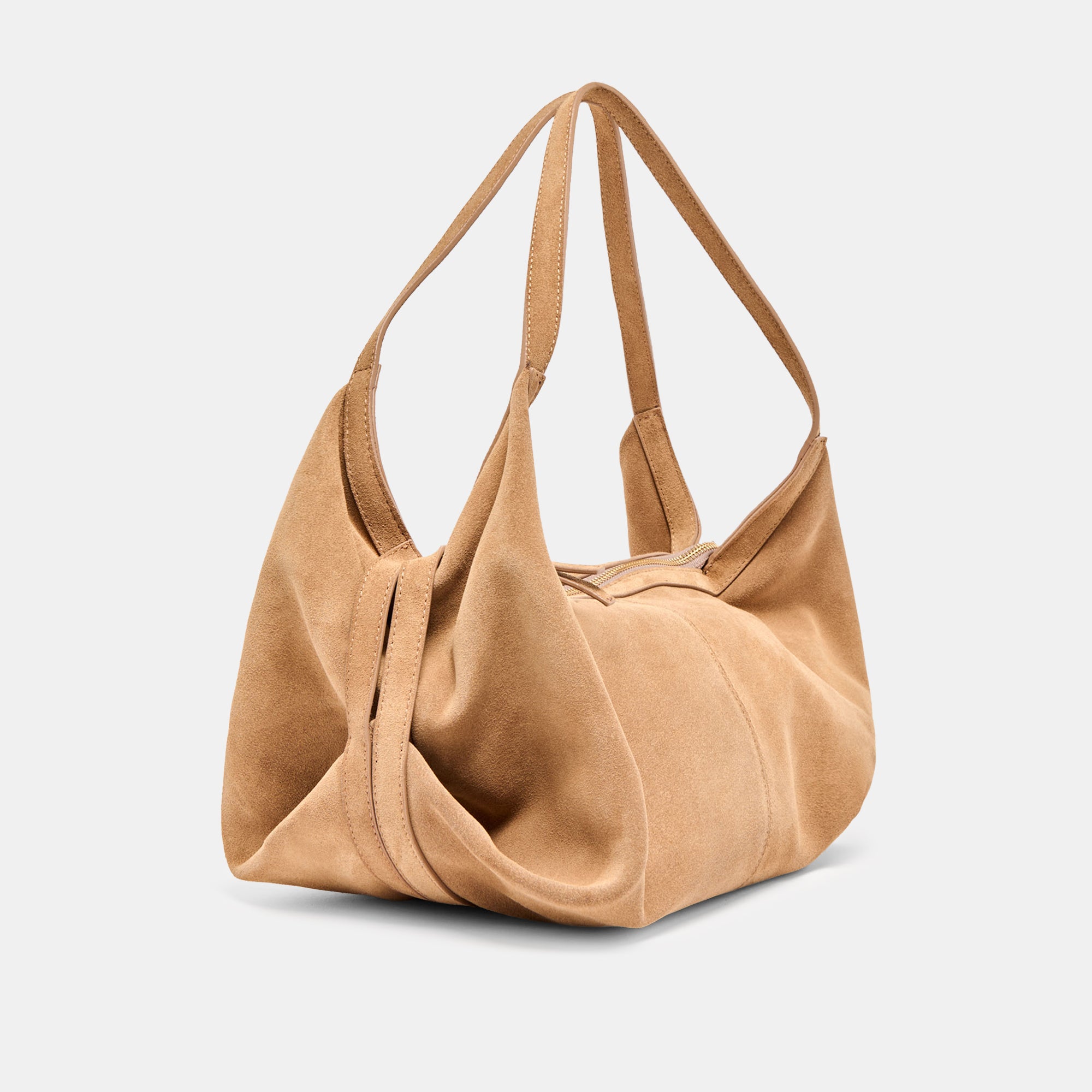 BILLY SHOULDER BAG CAMEL SUEDE - Image 3