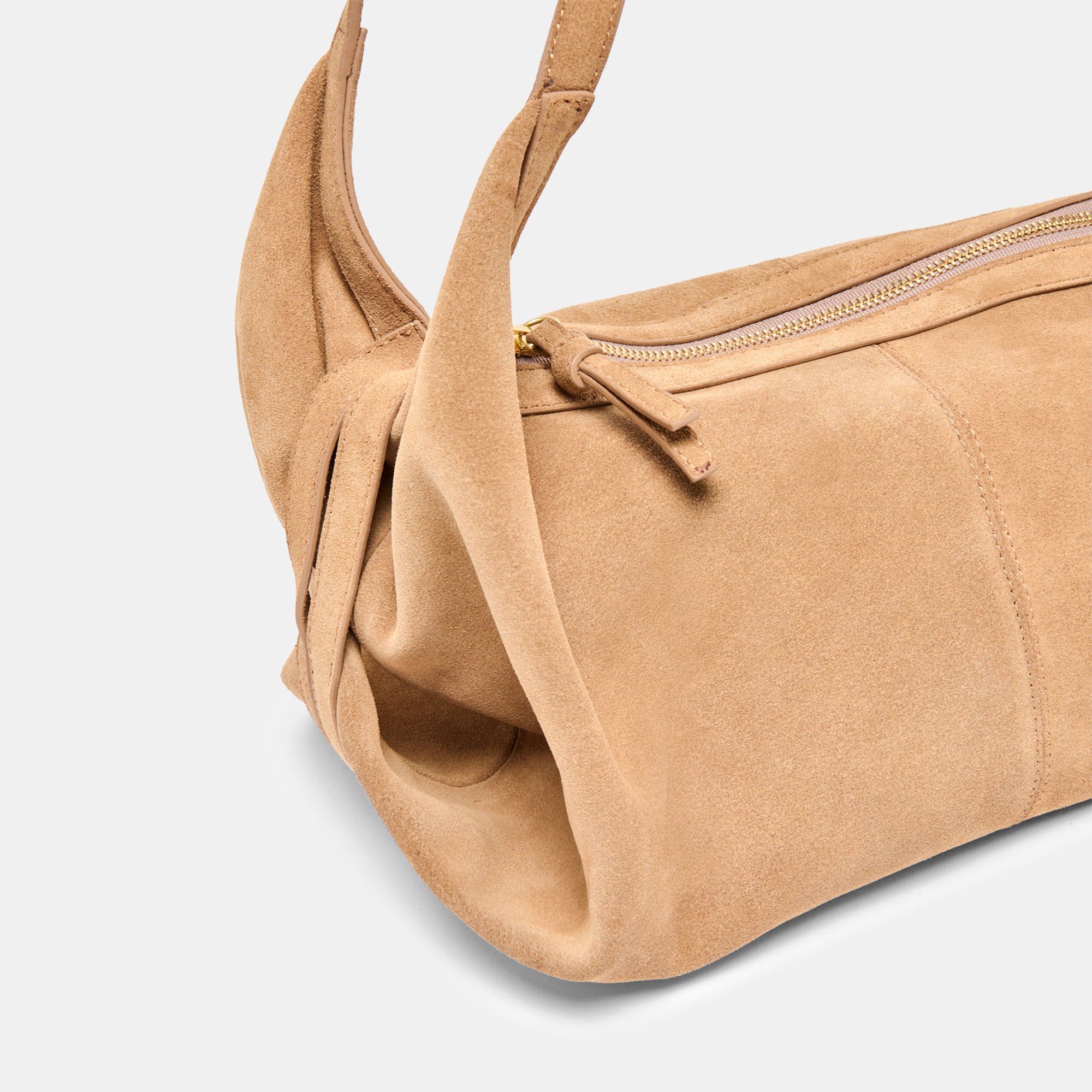 BILLY SHOULDER BAG CAMEL SUEDE - Image 5