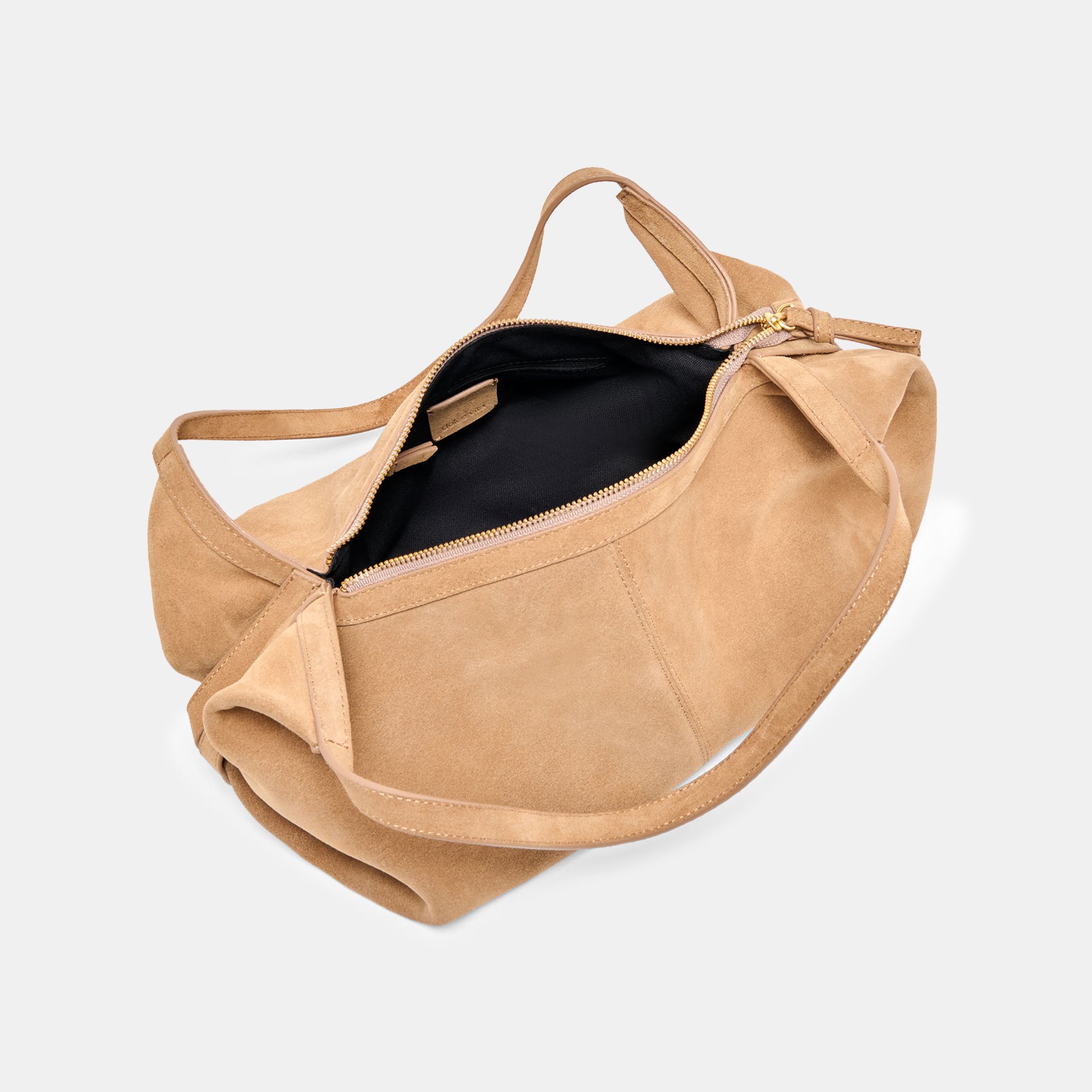 BILLY SHOULDER BAG CAMEL SUEDE - Image 7