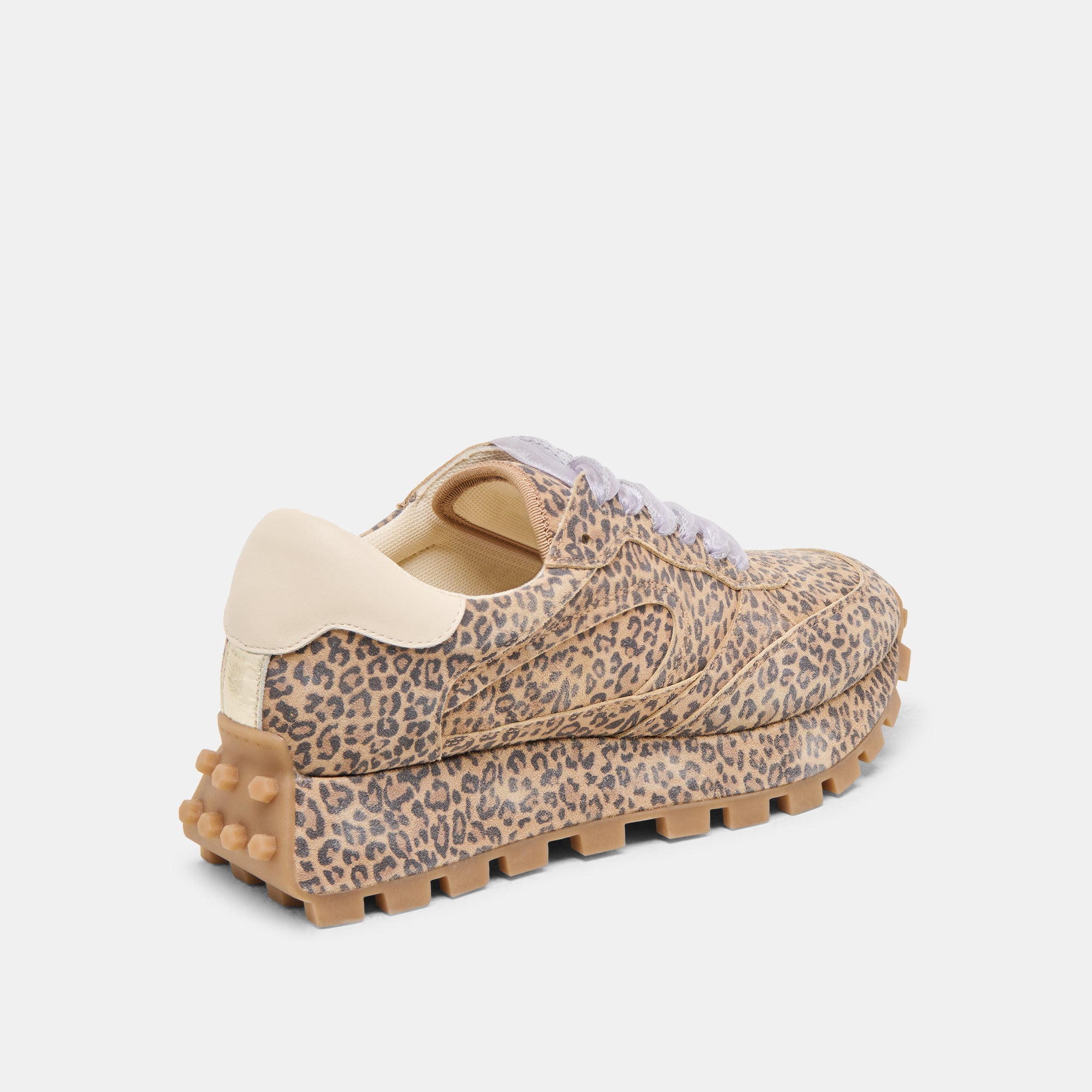 TRICIA SNEAKERS TAN LEOPARD PRINTED SUEDE - Image 5