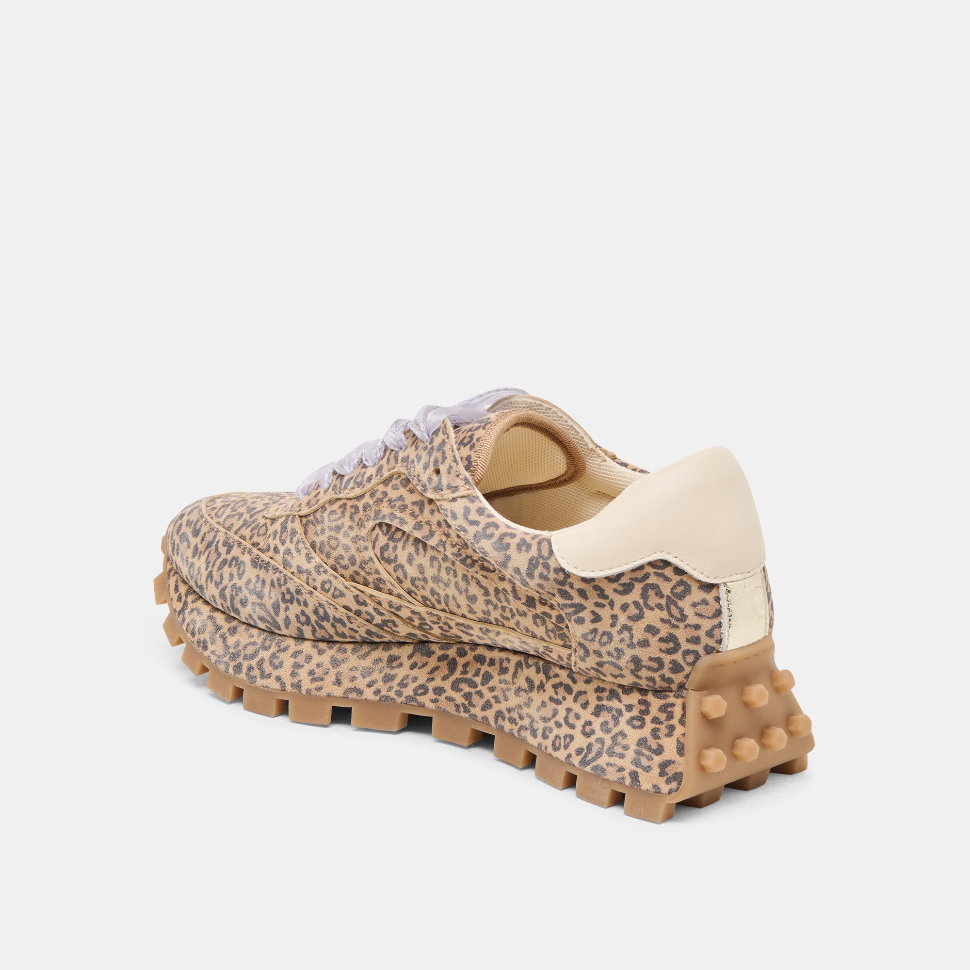 TRICIA SNEAKERS TAN LEOPARD PRINTED SUEDE - Image 9
